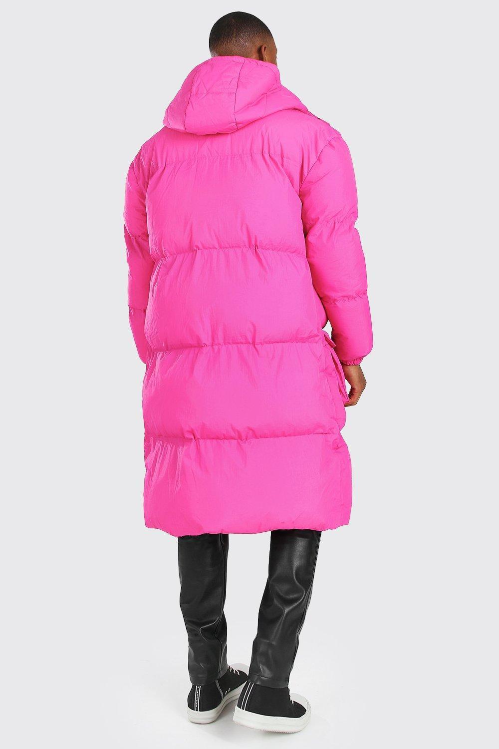 boohooman pink coat