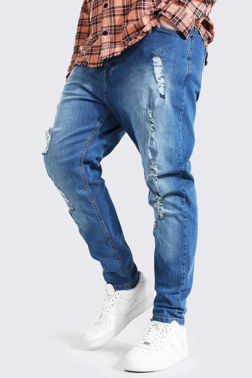 heavy ripped skinny jeans