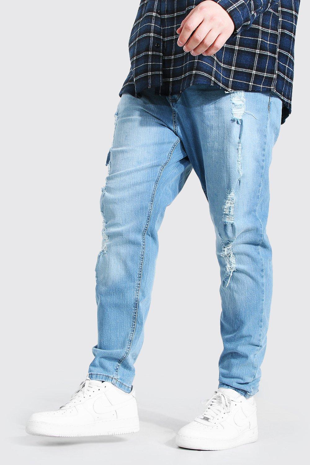 heavy ripped skinny jeans