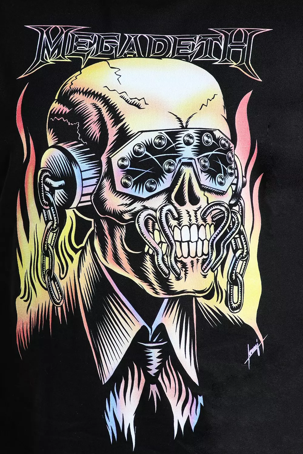 FUGA Megadeth skull design tee size 46mxxshop
