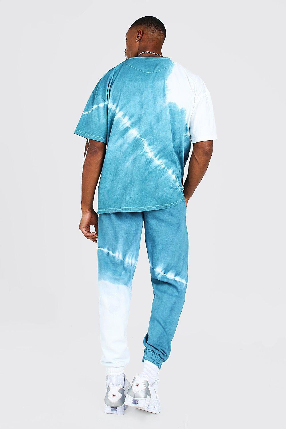 tie dye jogger set mens