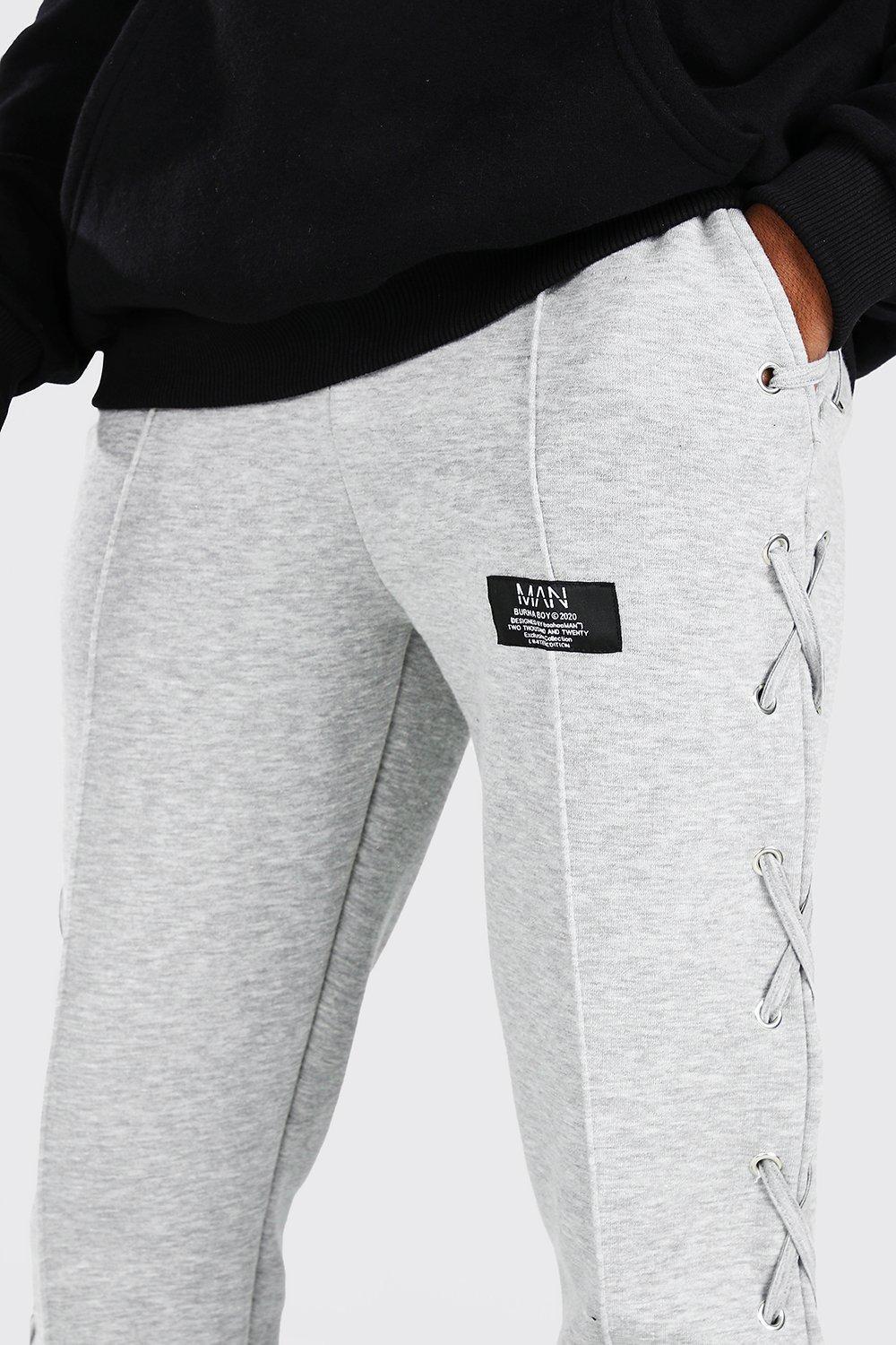 boys slim black joggers