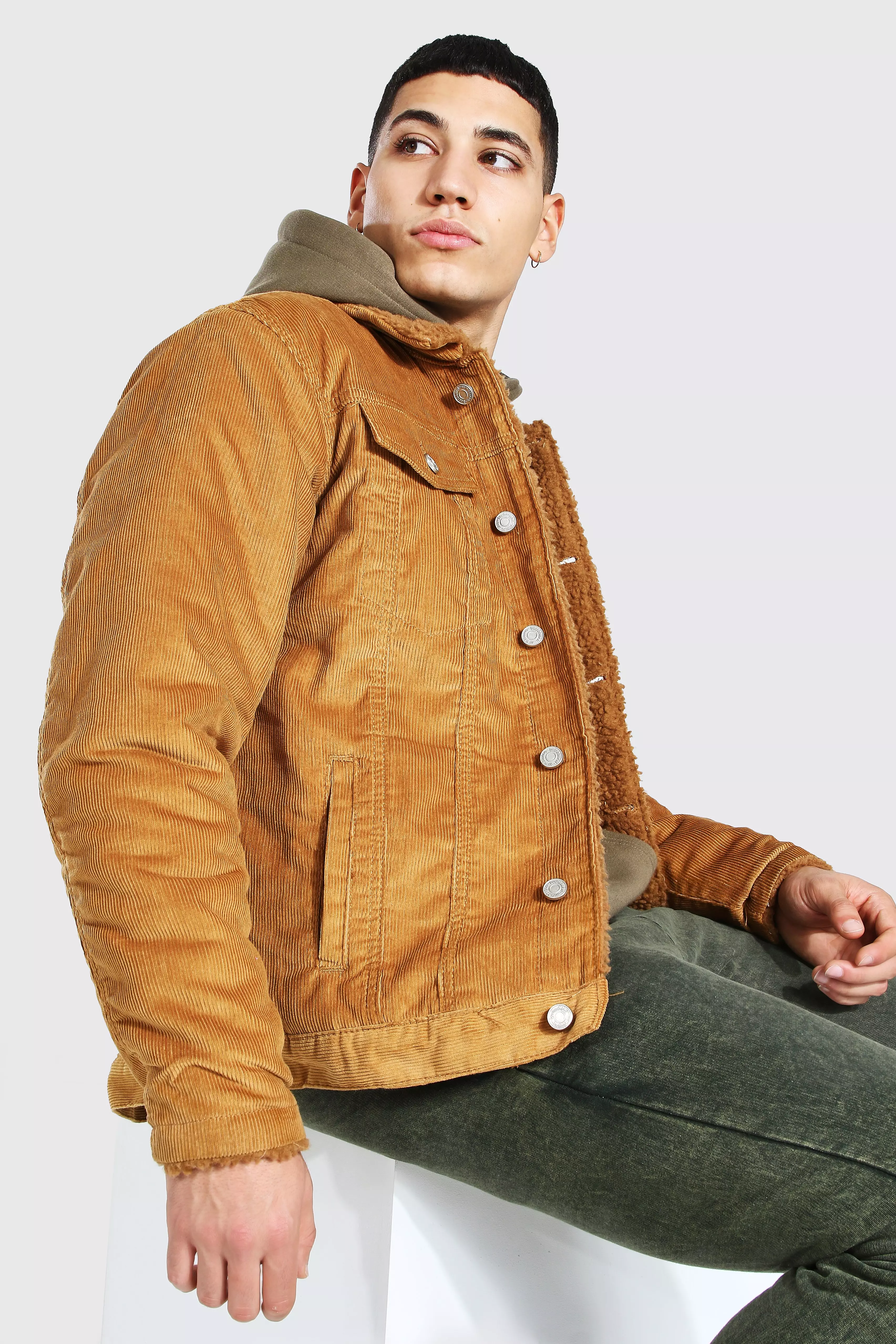 Borg lined jacket on sale mens