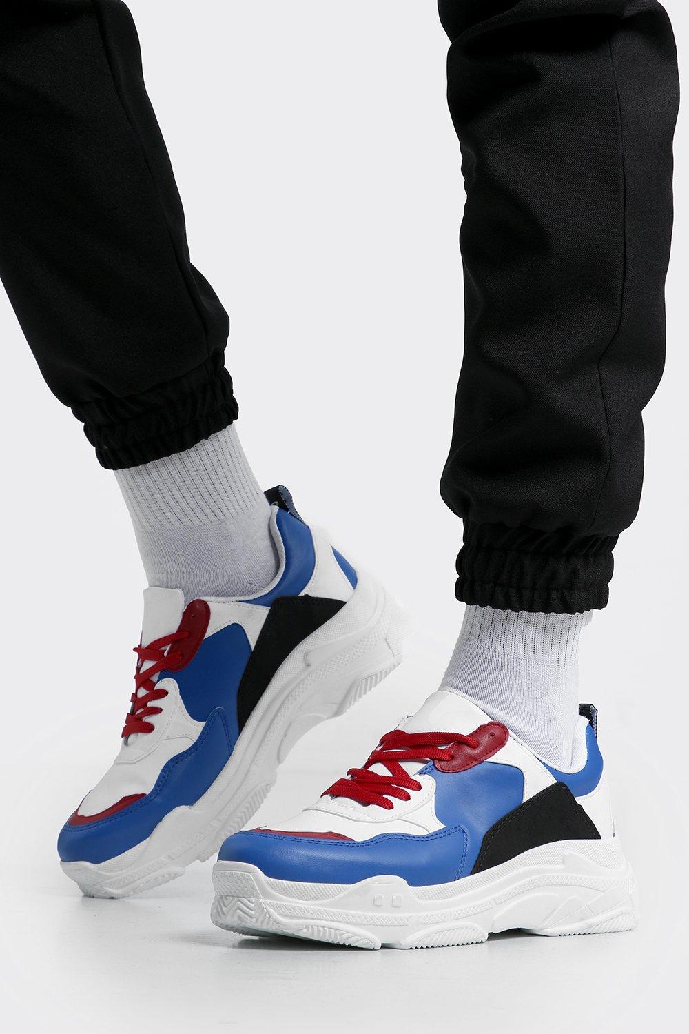 color block chunky sneakers