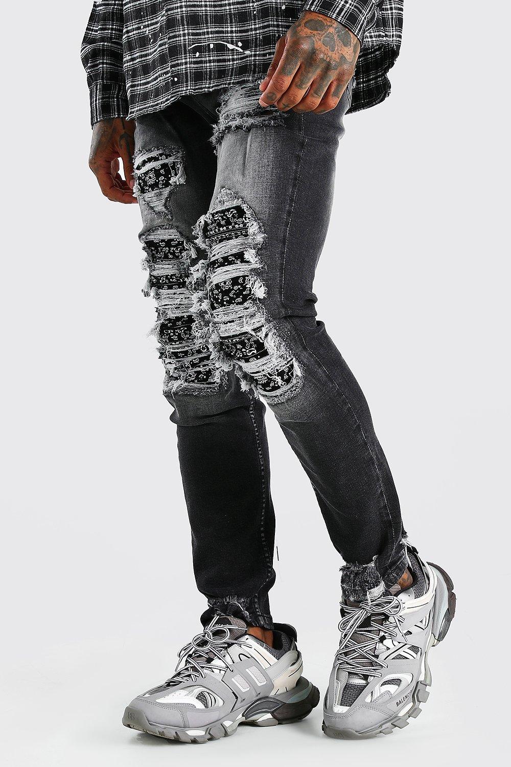 bandana biker jeans