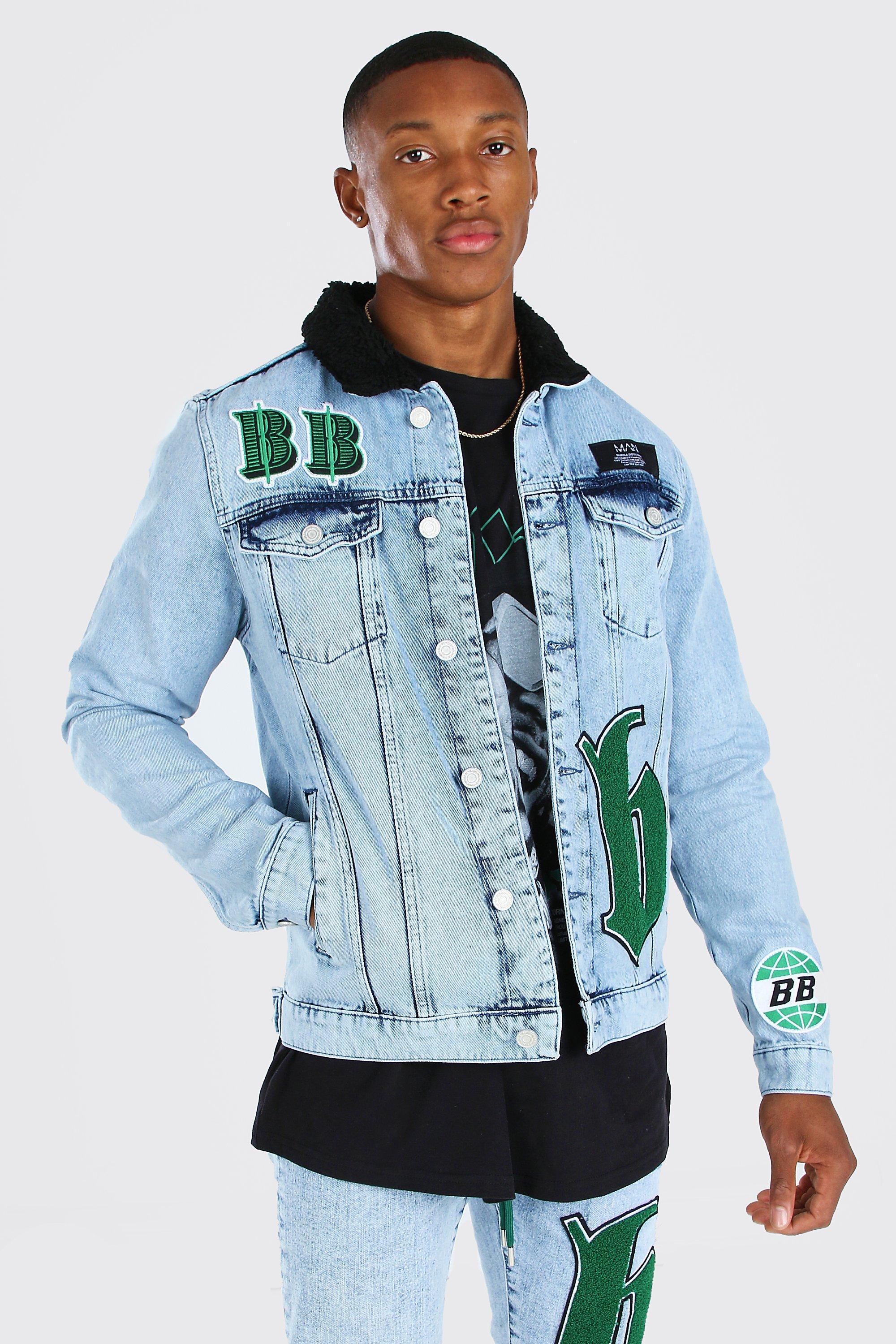 boys borg collar jacket