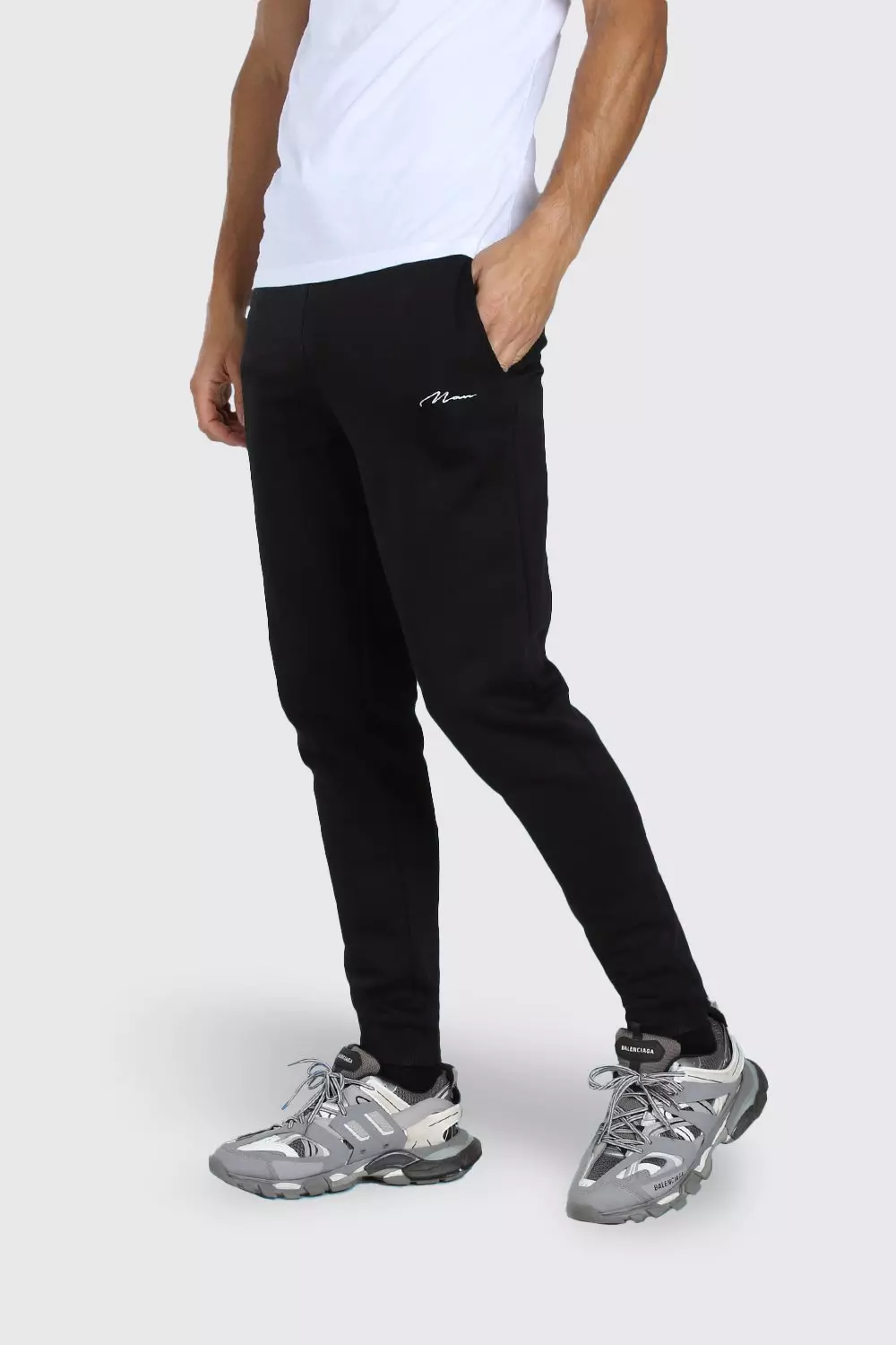 Tall MAN Signature Skinny Joggers boohooMAN USA