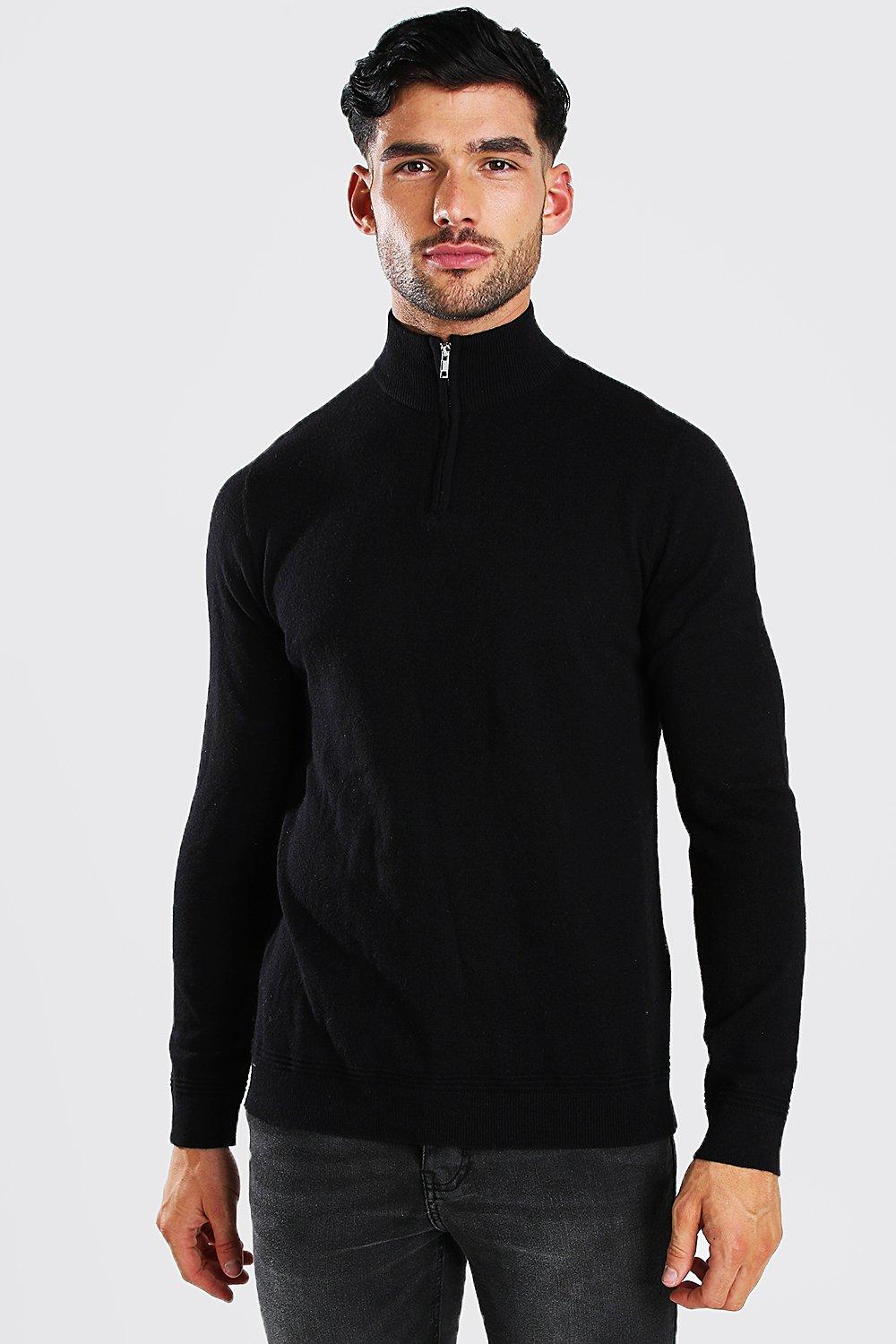 turtle neck jumper with zip