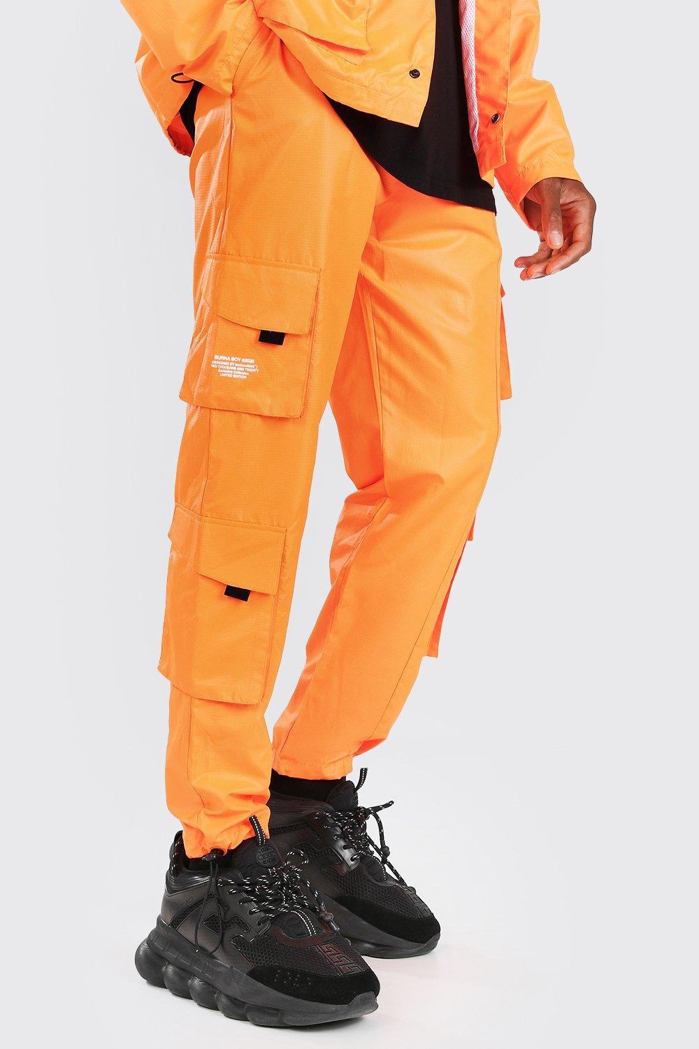 boys orange cargo pants