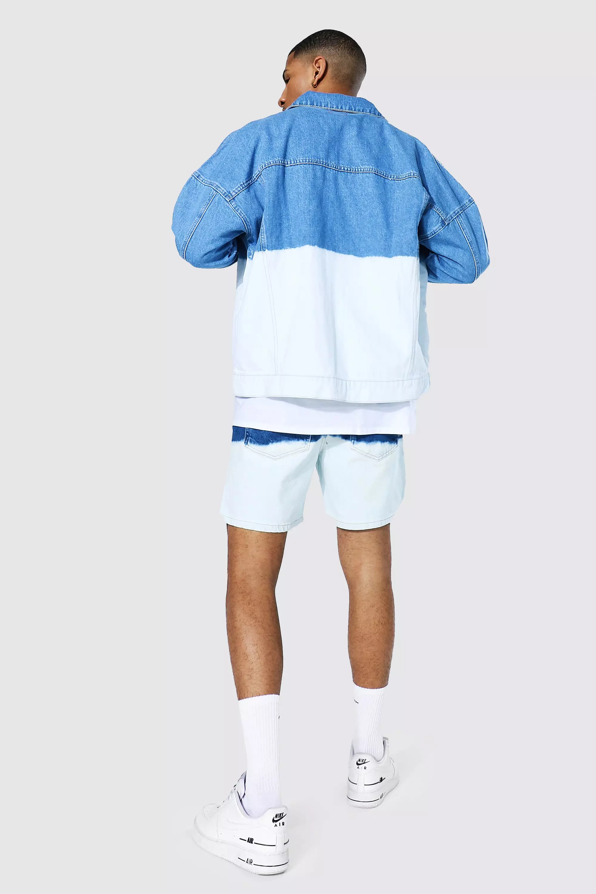 Men's Oversized Ombre Denim Jacket