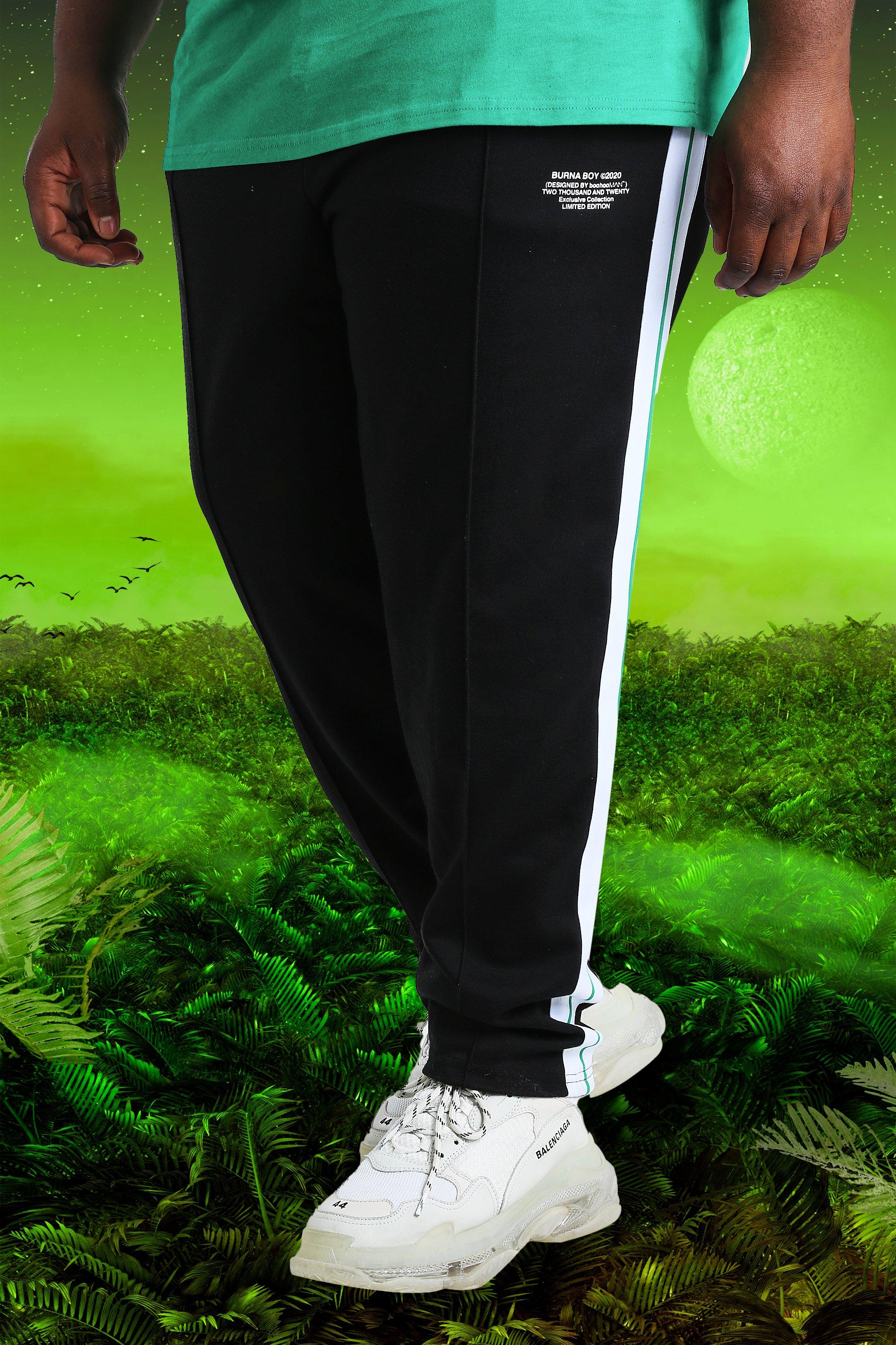 boys slim black joggers