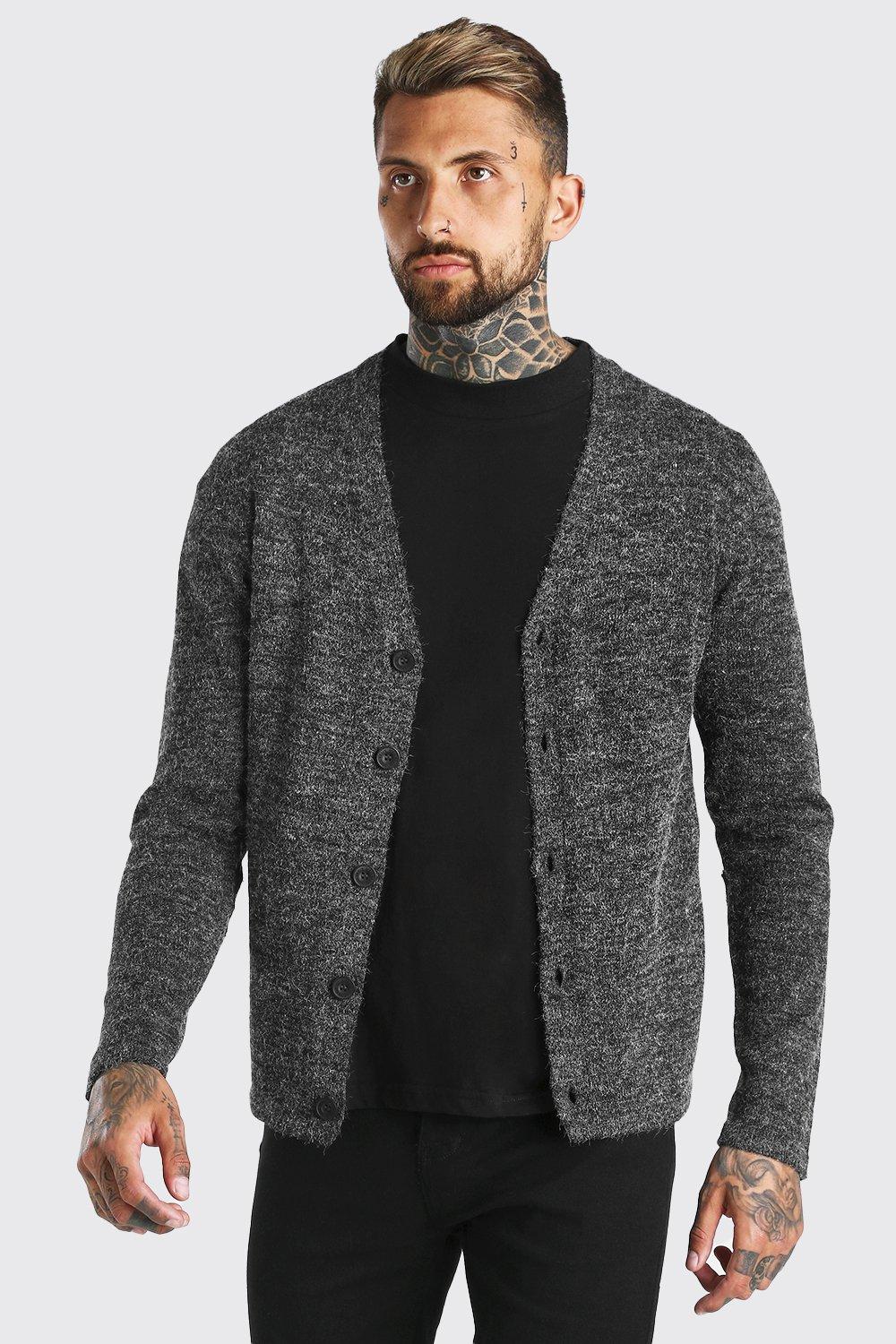 grey marl cardigan