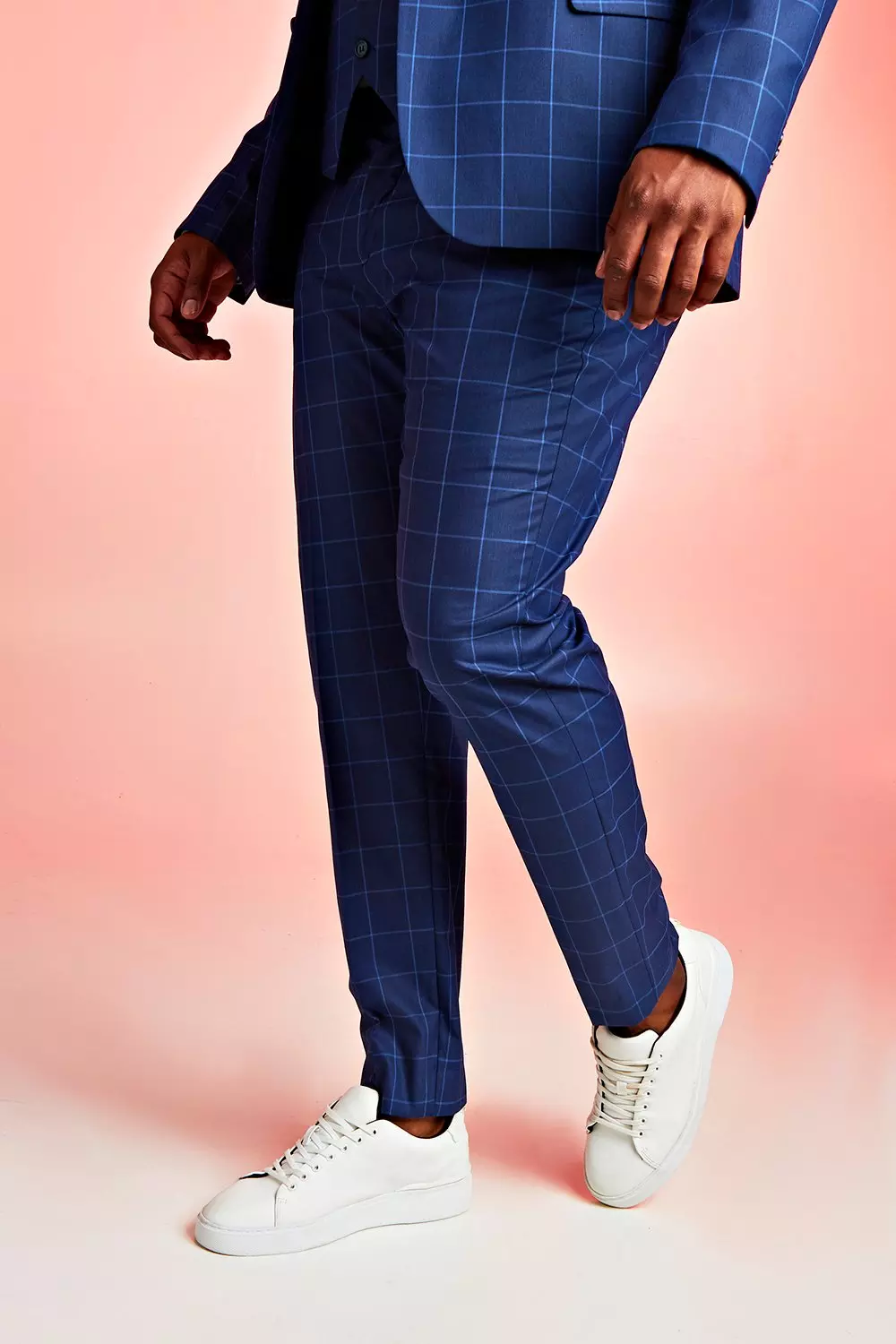 Plus size hot sale windowpane pants