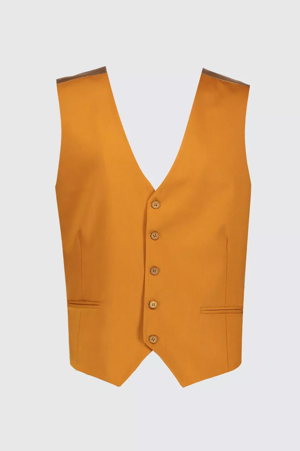 gilet de costume jaune moutarde