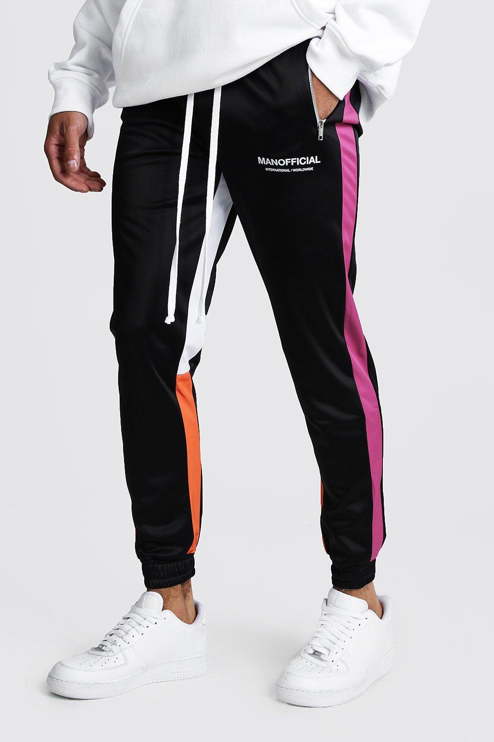 tricot color block jogger