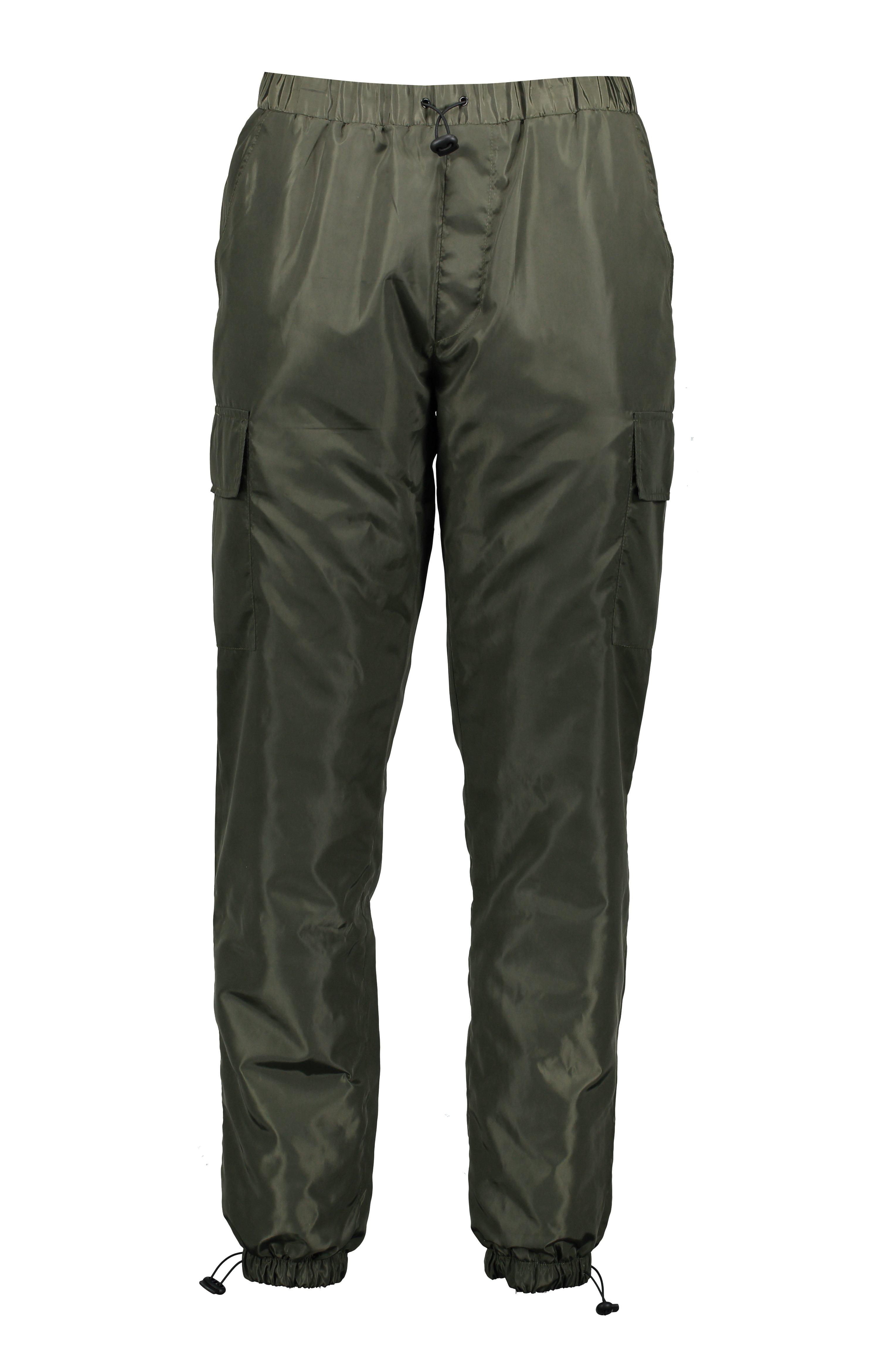 nylon cargo joggers