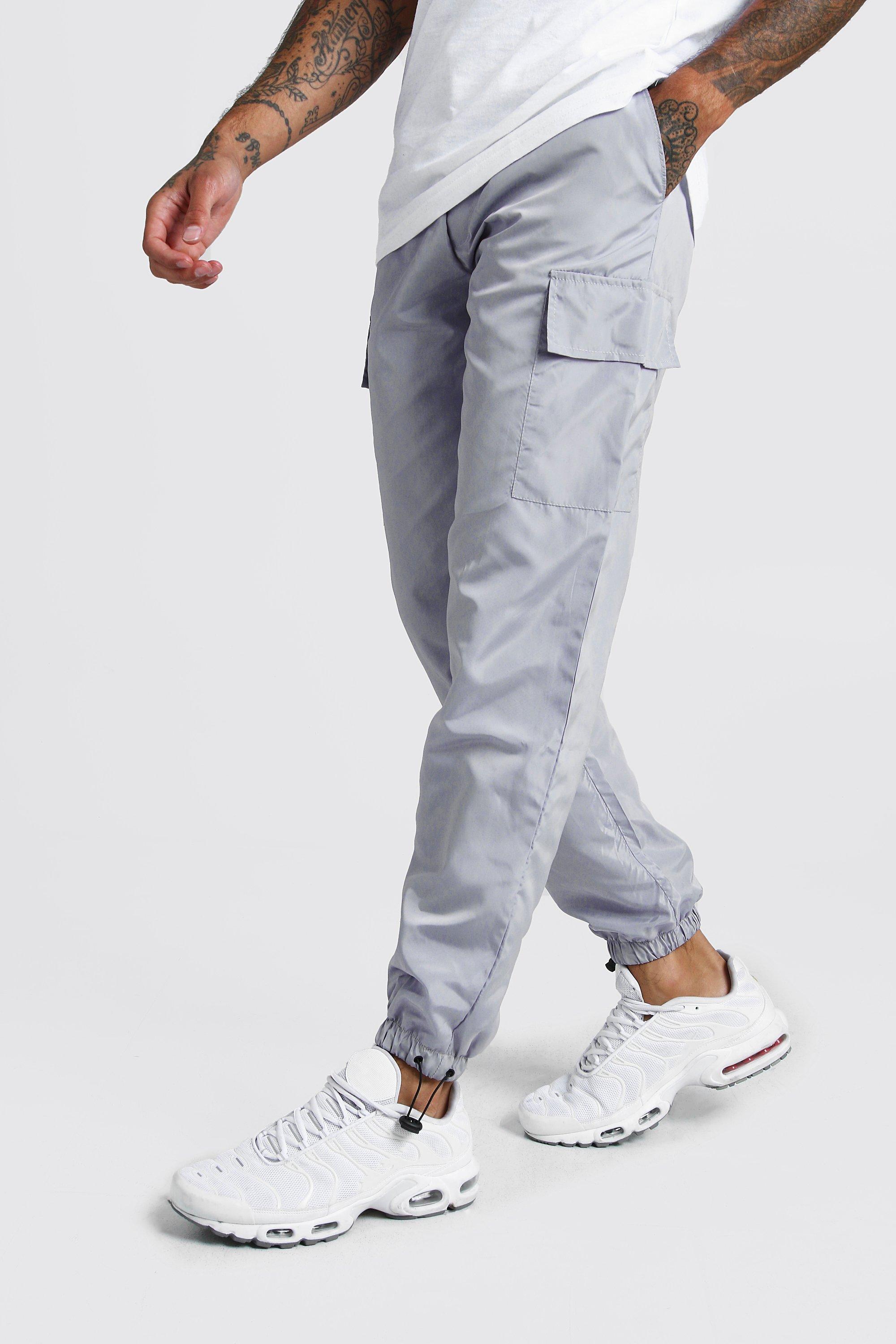 gray cargo joggers