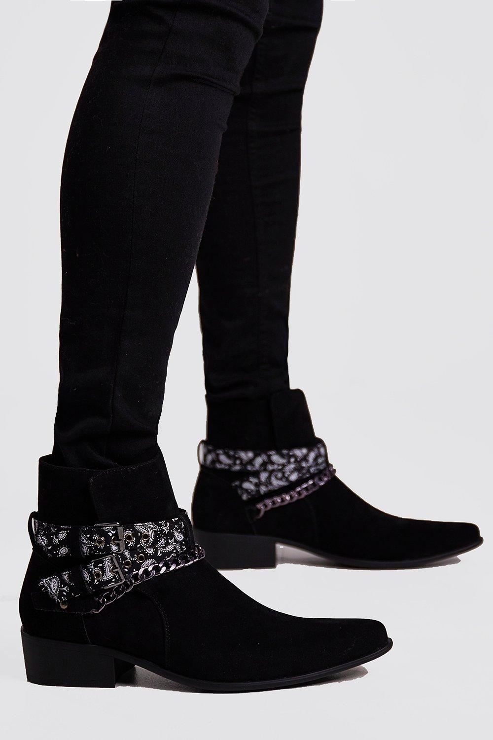 chelsea boots with bandana