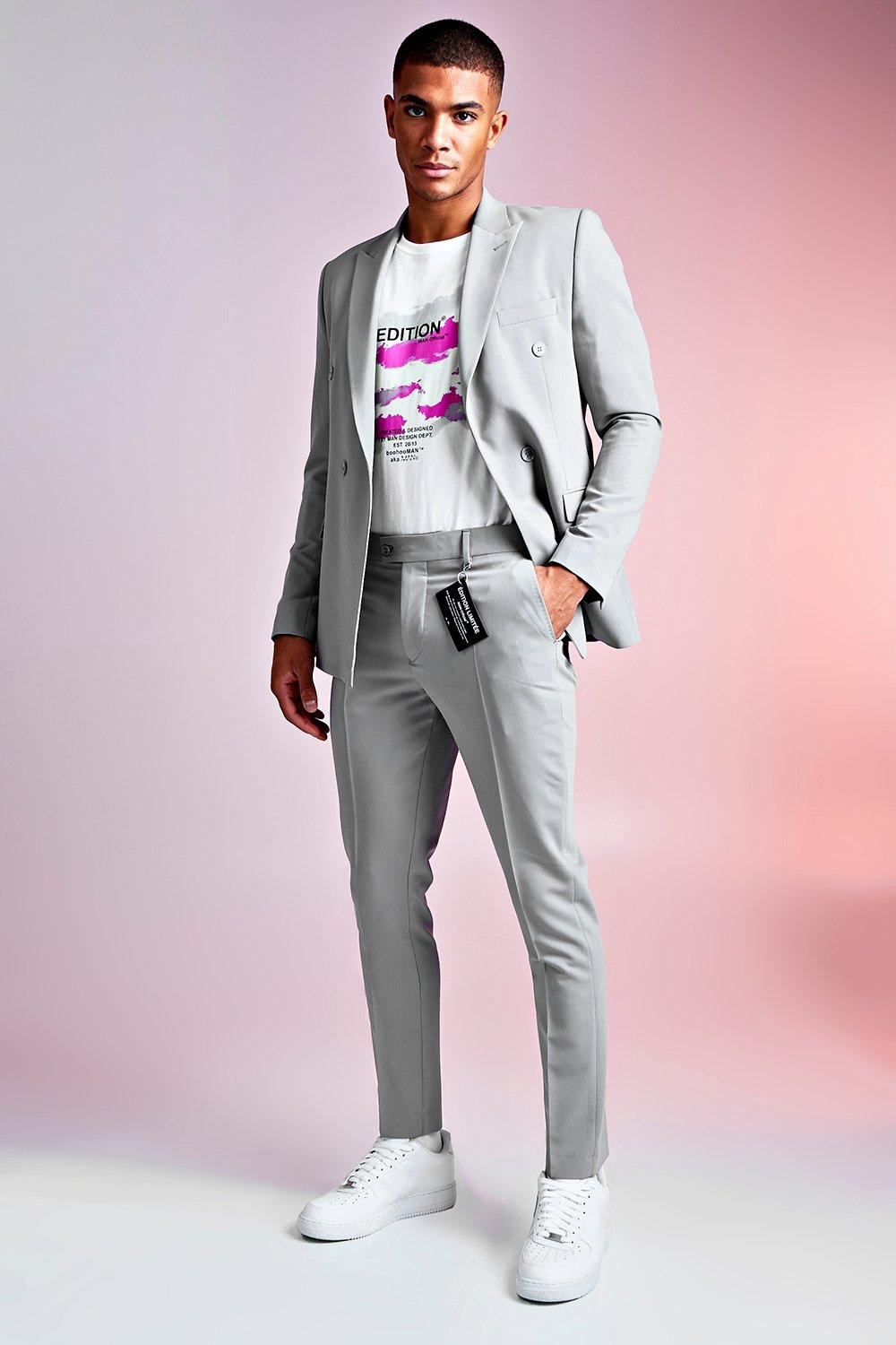 

Неофициальная двубортная куртка MAN Design, Grey