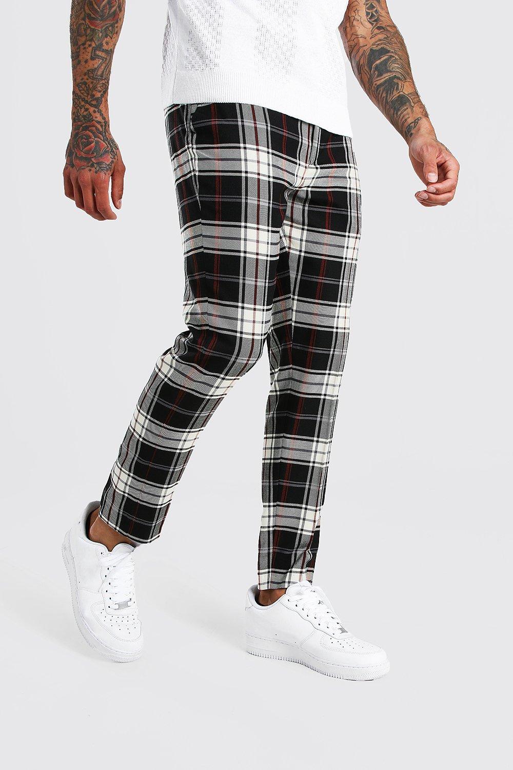 plaid pants cropped