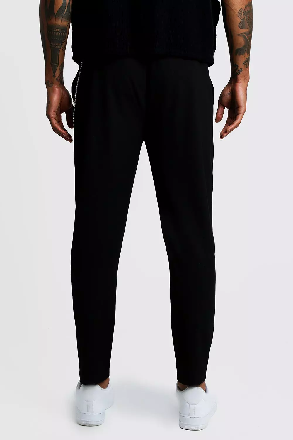 Pantalon de jogging habill avec cha ne boohooMAN FR