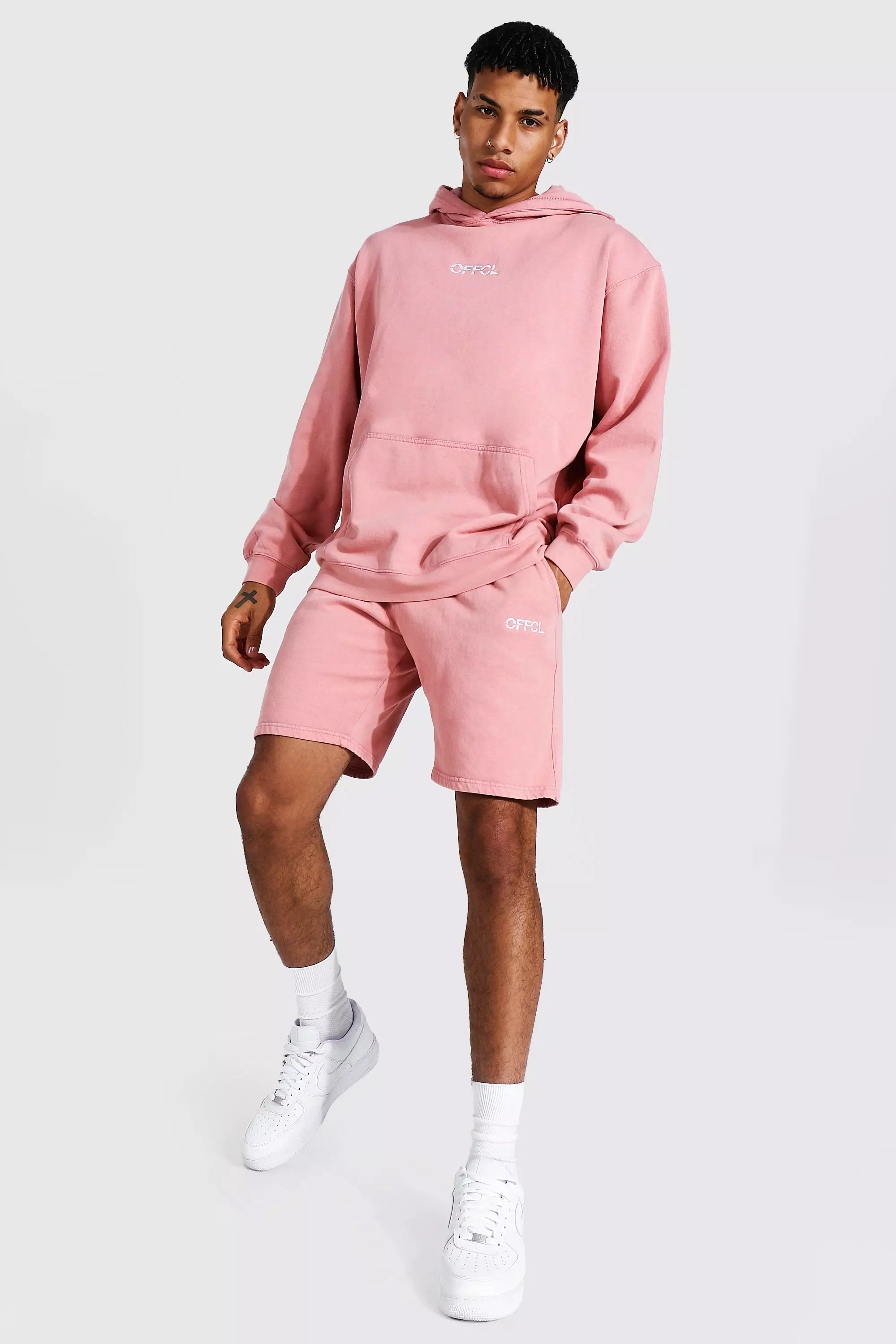 Boohooman shorts outlet and hoodie