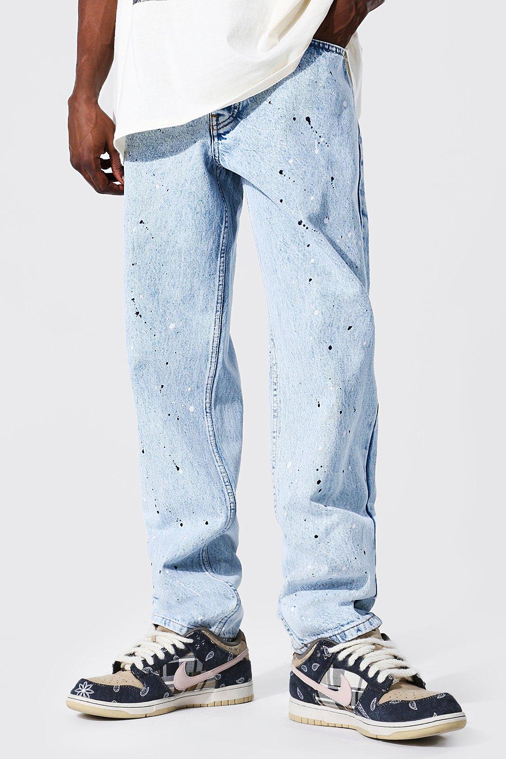 boohooman paint jeans