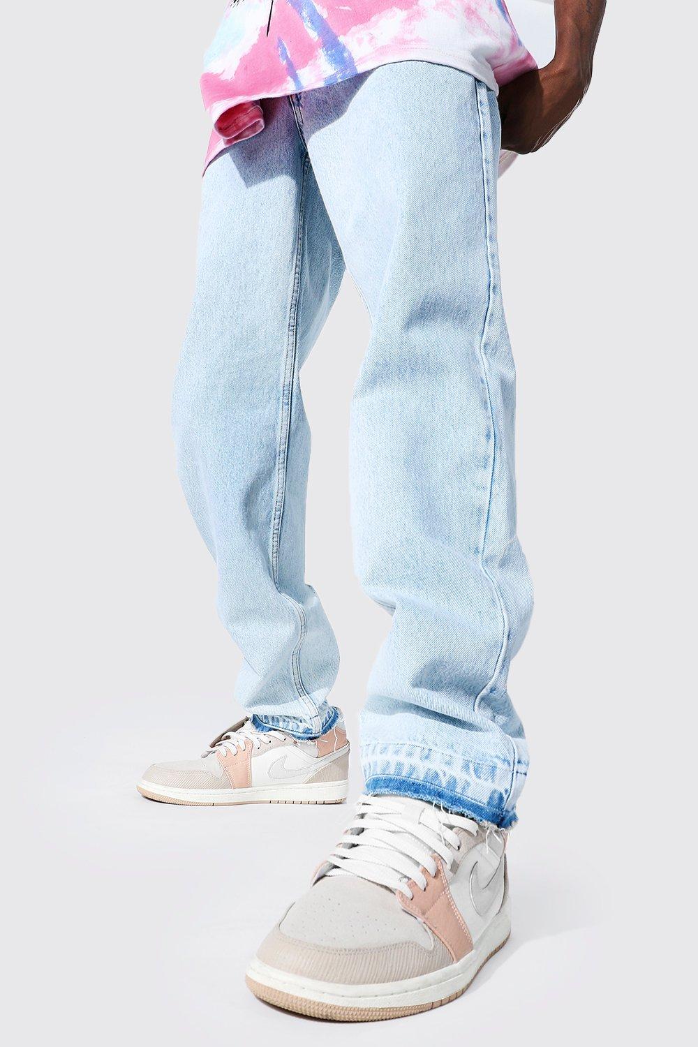 relaxed fit rigid jeans