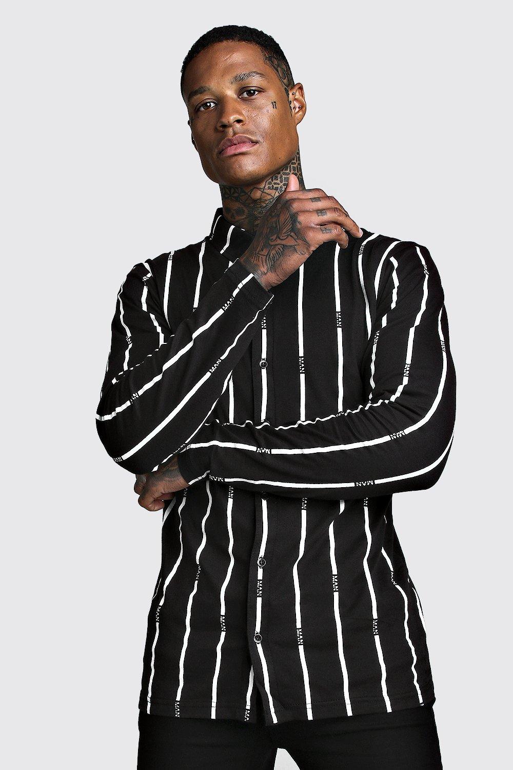 

Рубашка с длинными рукавами MAN, Black