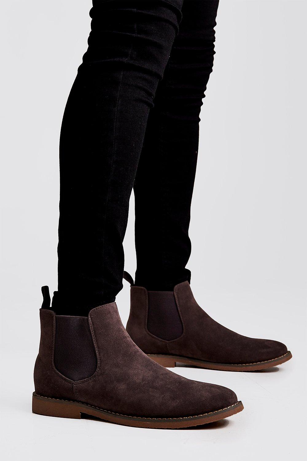 faux suede boots