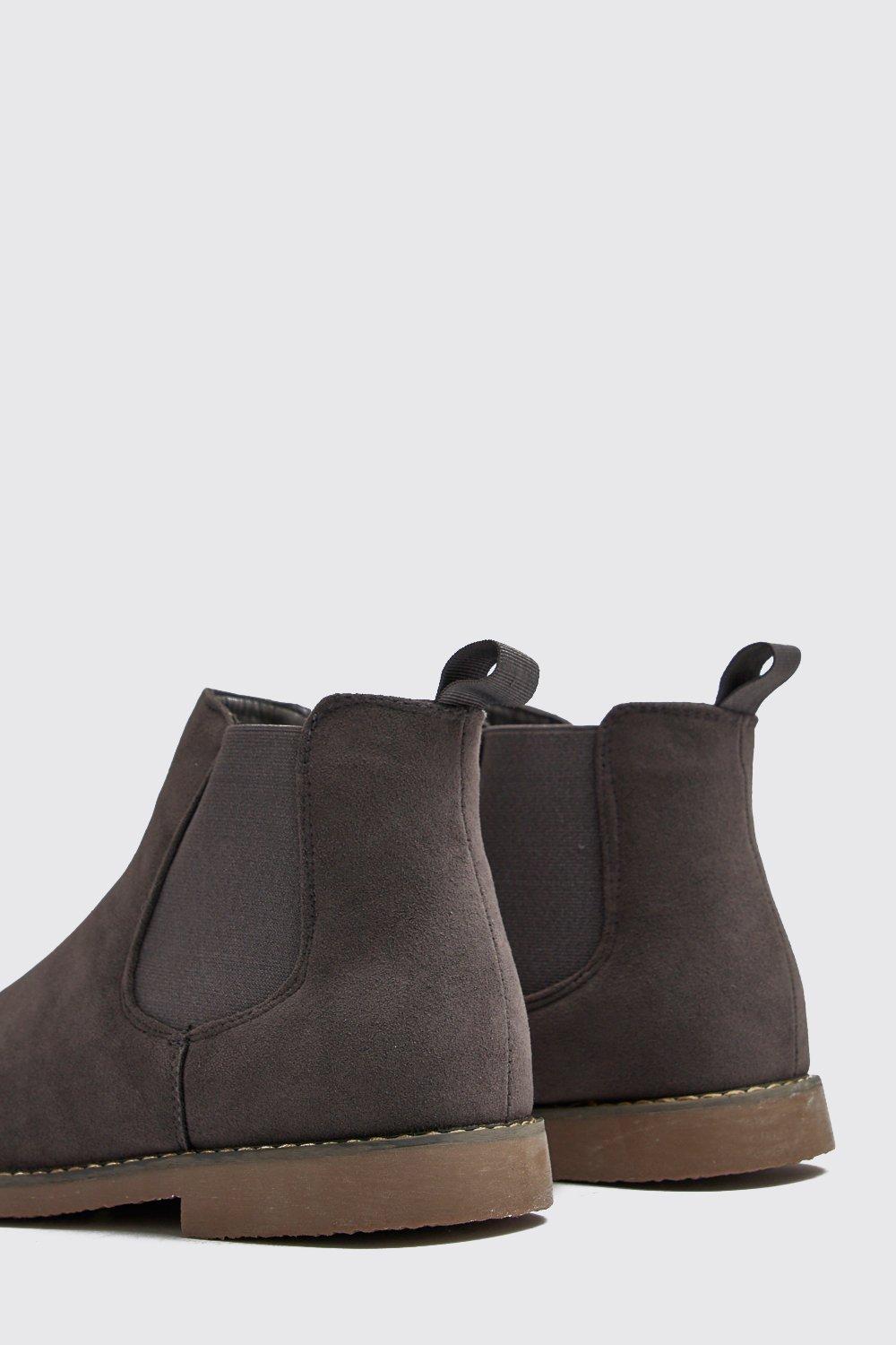 

Ботинки Челси из искусственной замши, Grey