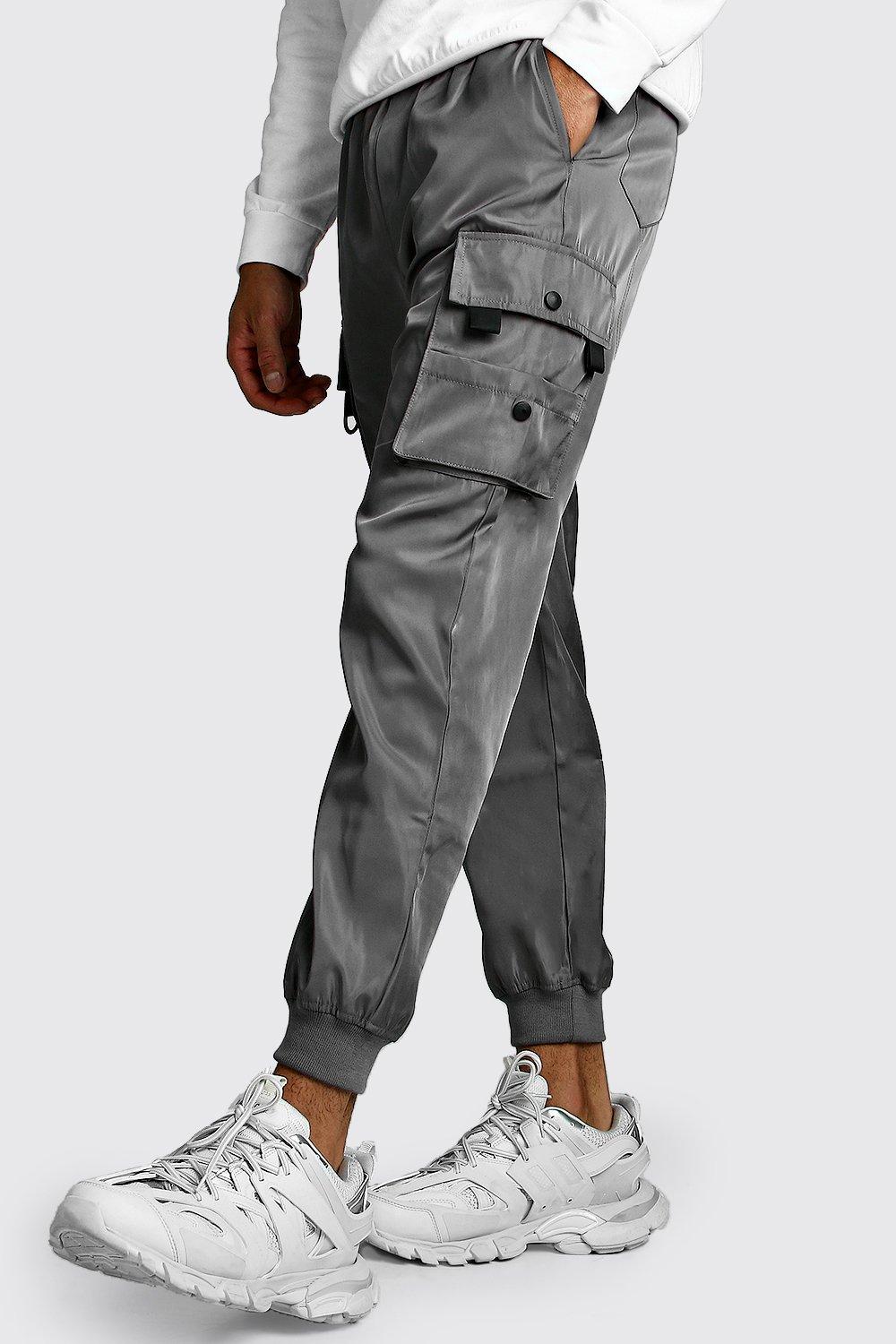 smart checked jogger trouser