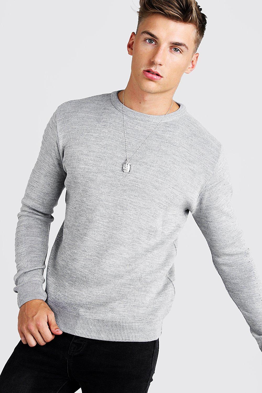 crew neck jumper with shirt