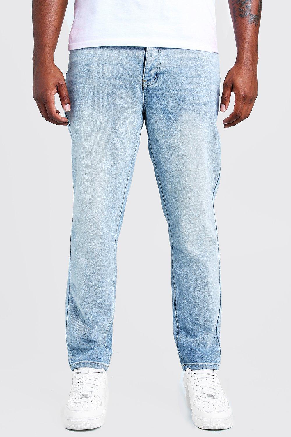 big and tall light blue jeans