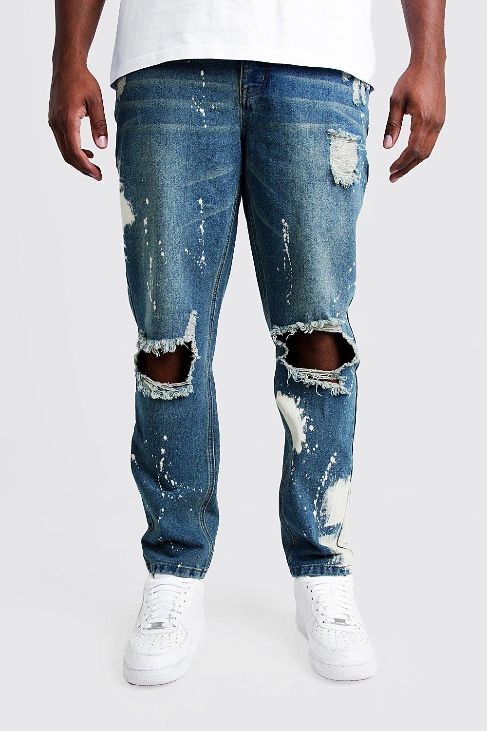 big distressed jeans