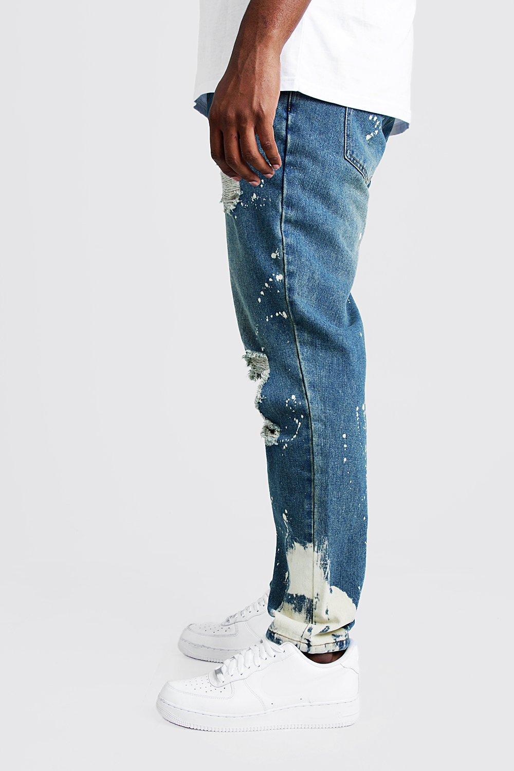 big and tall distressed jeans