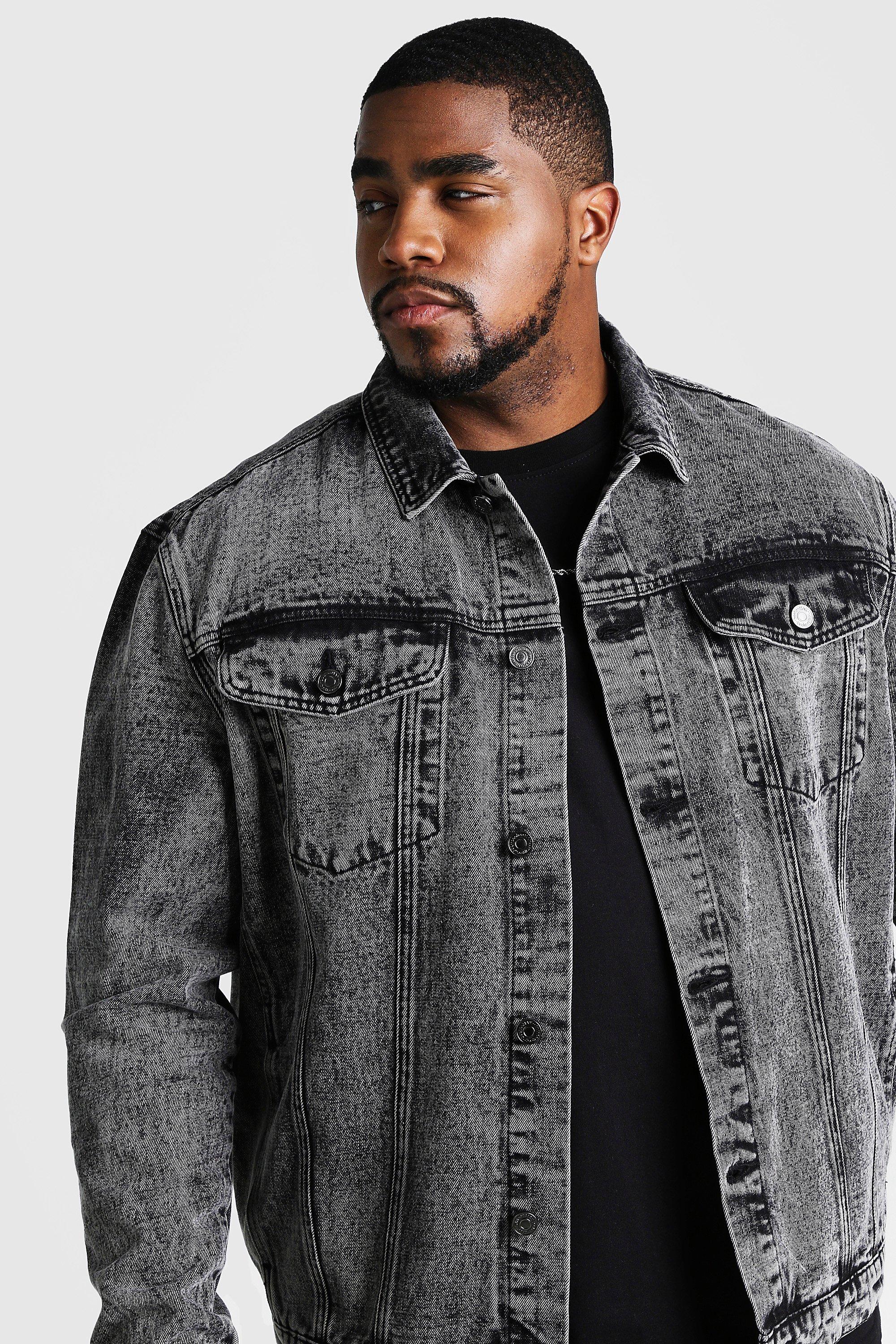 black jean jacket big and tall