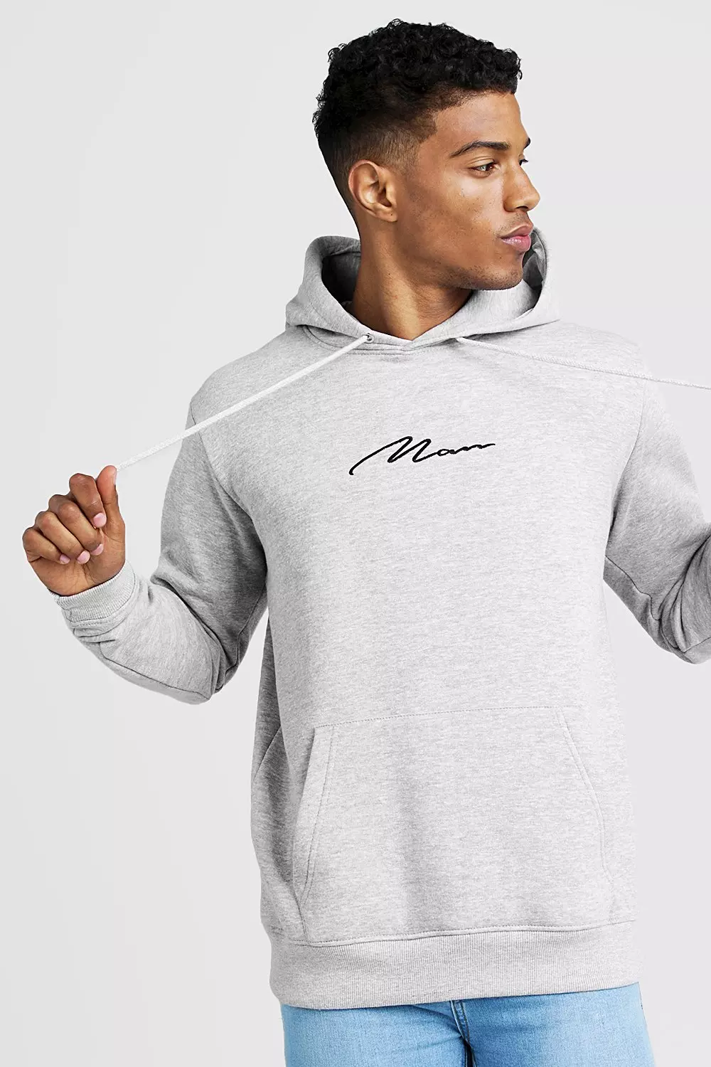 Boohooman discount signature hoodie