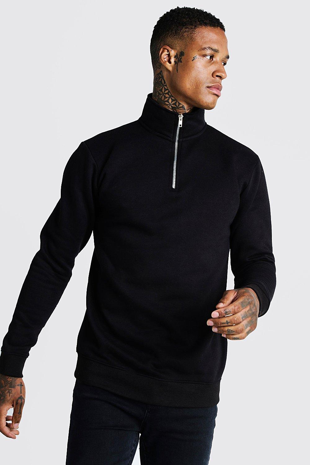 funnel zip sweatshirt