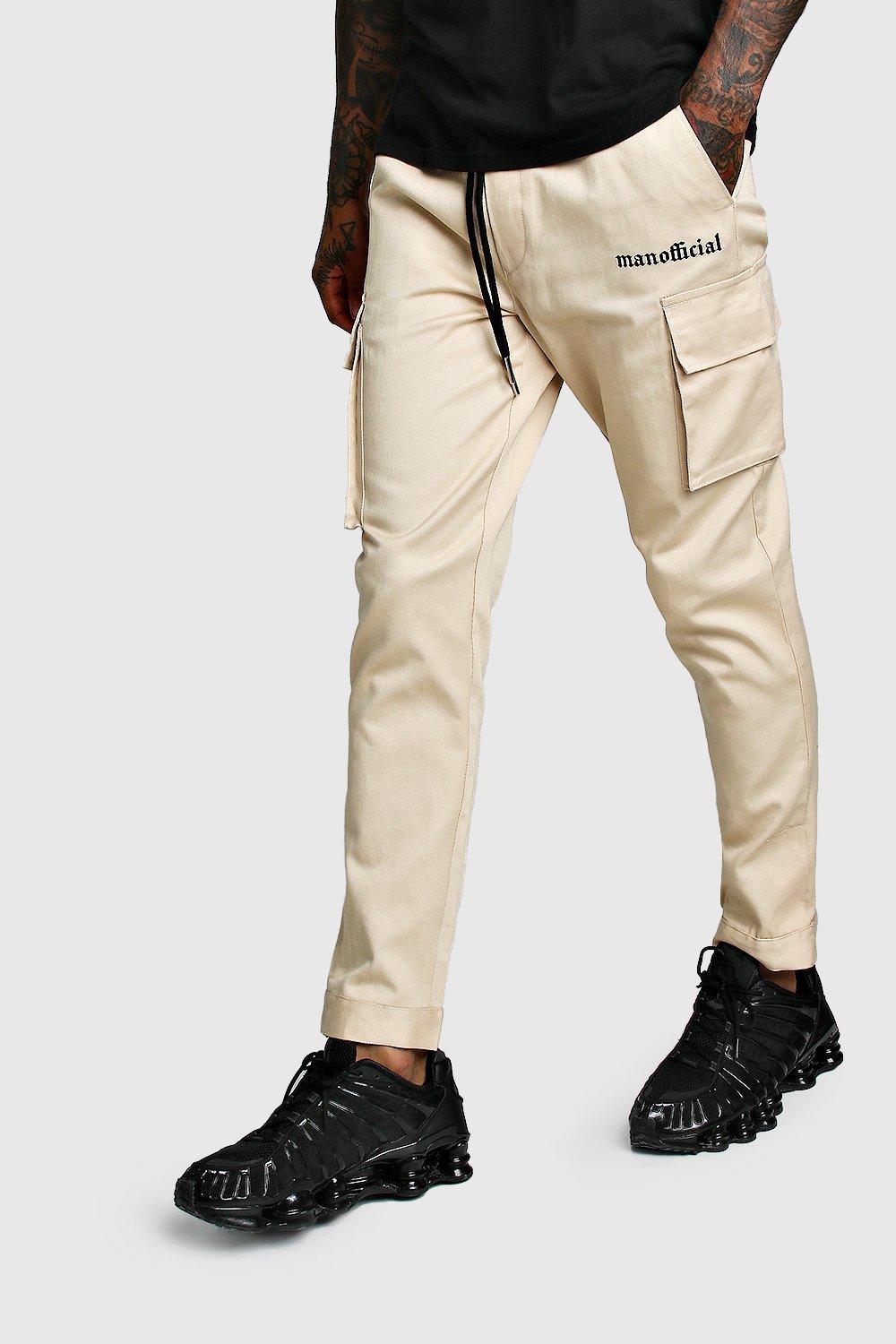 boohooman cargo trousers