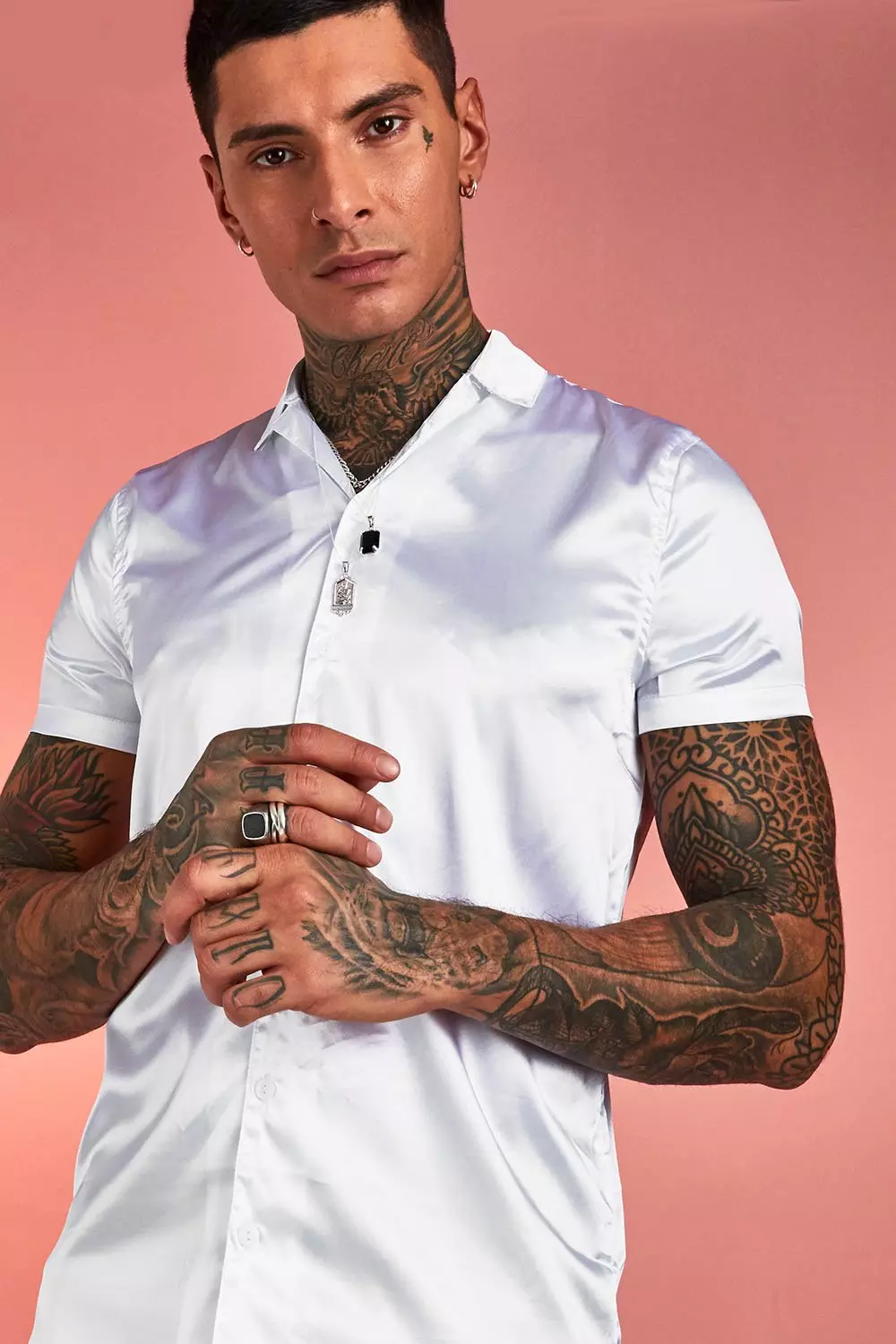 Chemise discount col tailleur