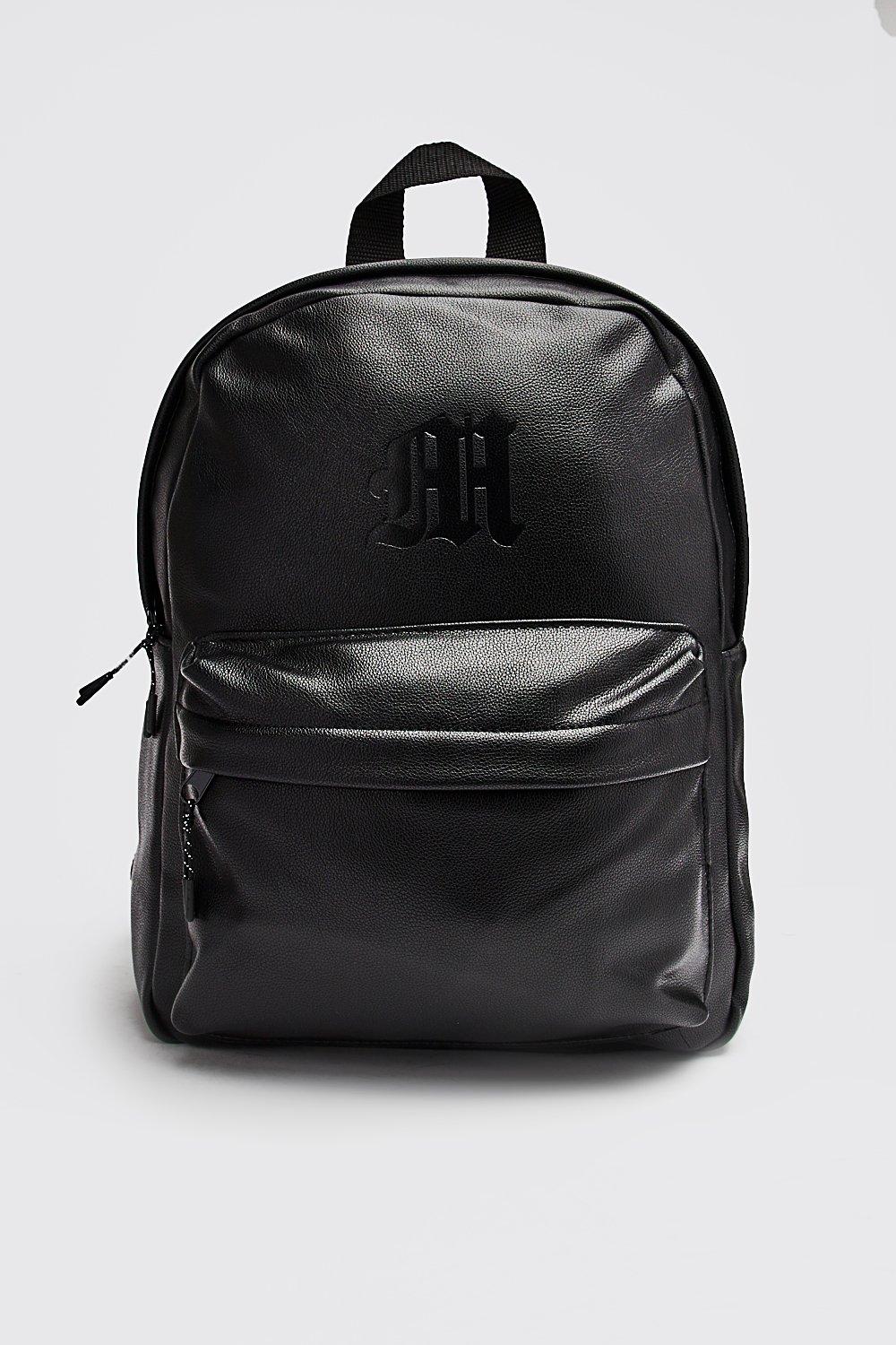 

Рюкзак MAN из тисненой искусственной кожи, Black