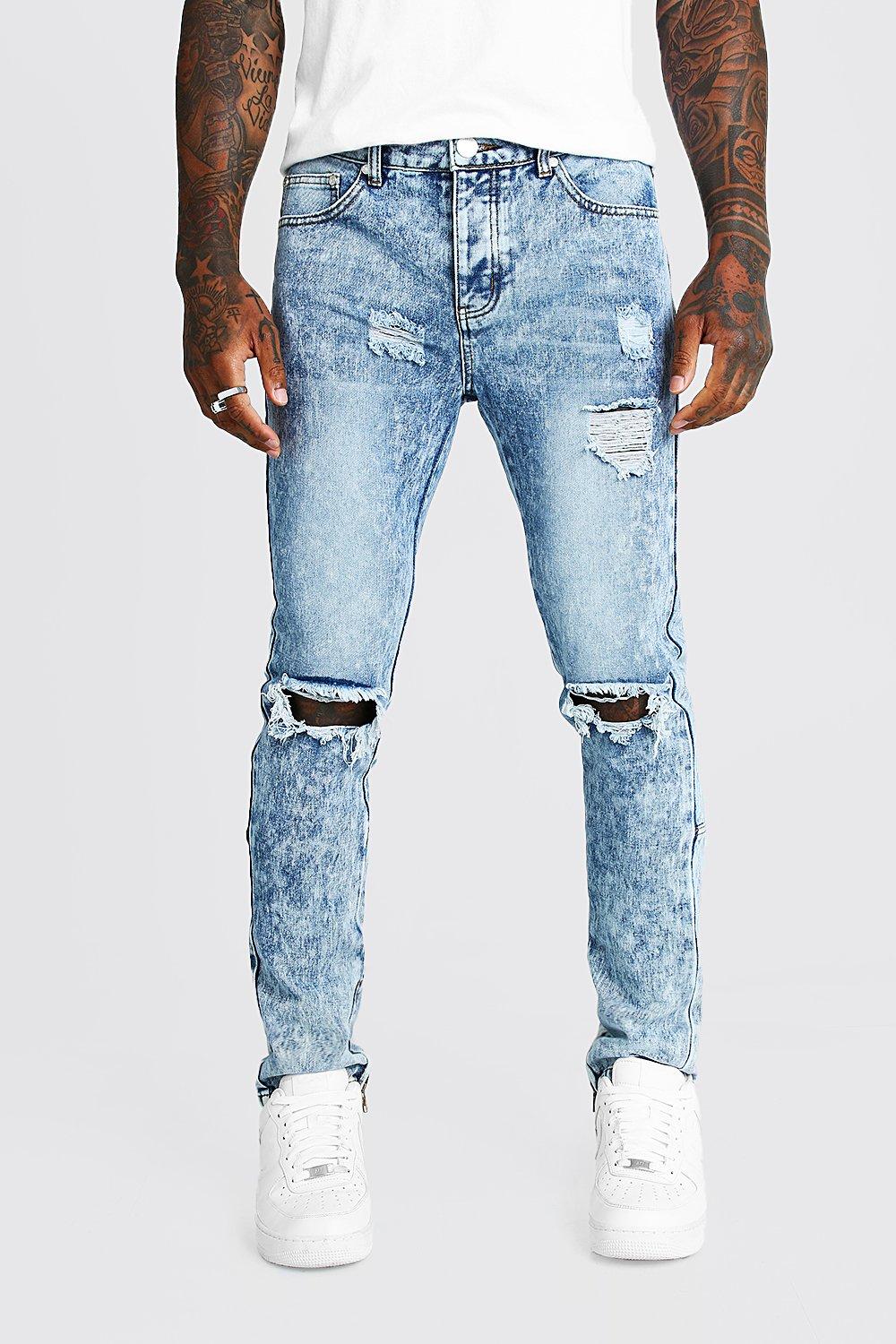 vintage blue skinny jeans