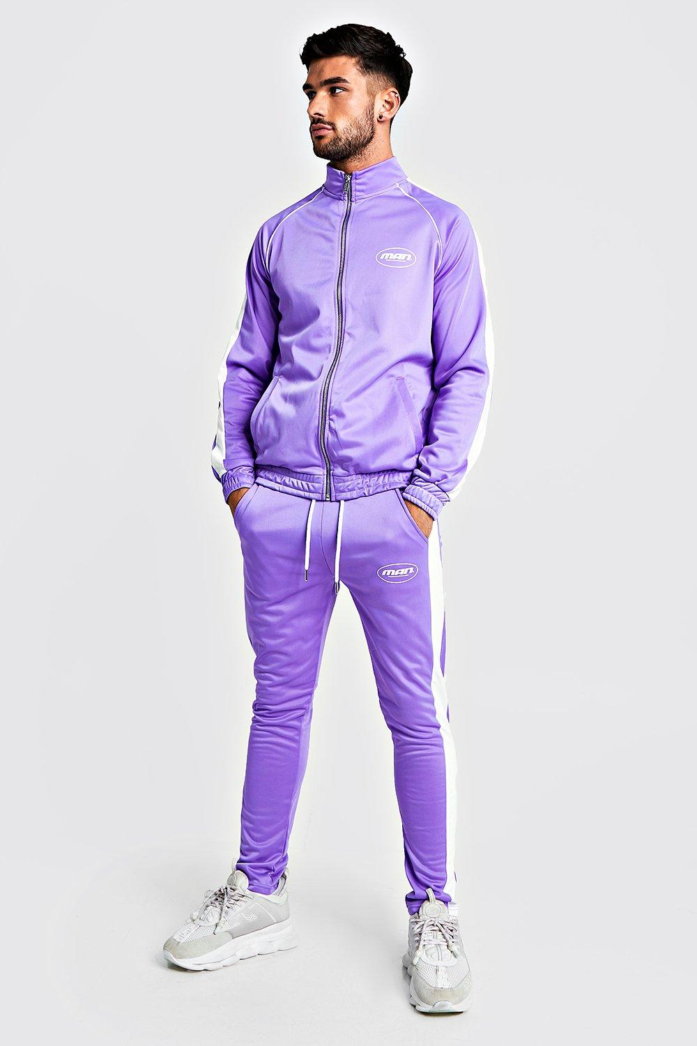 purple tracksuit