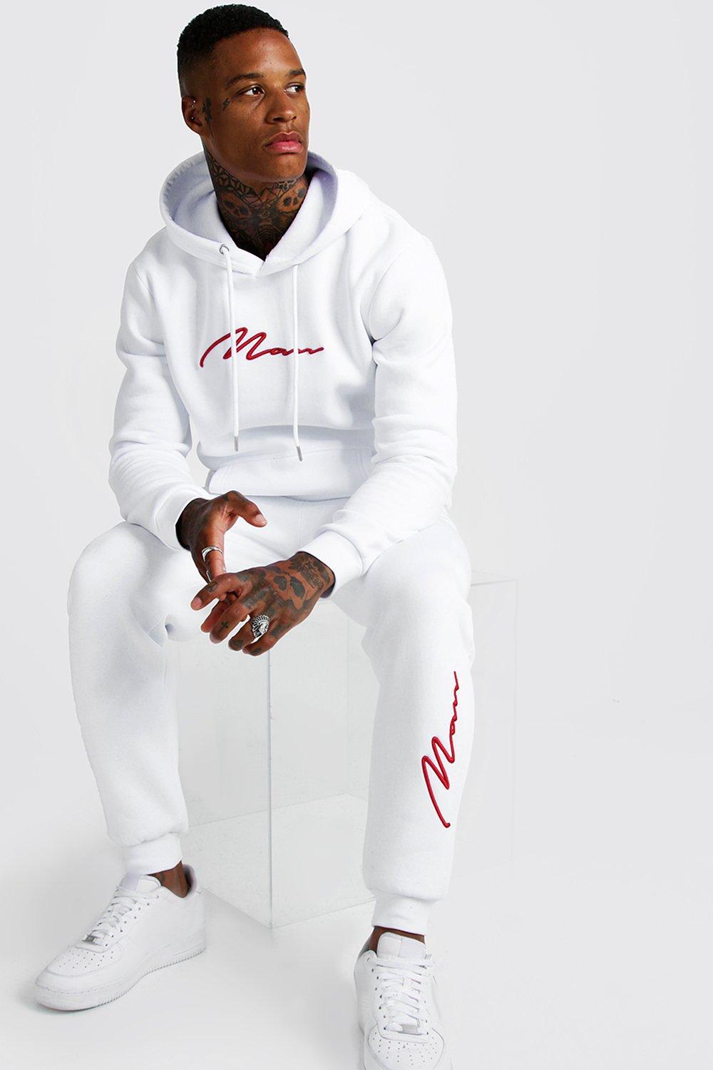 white tracksuit