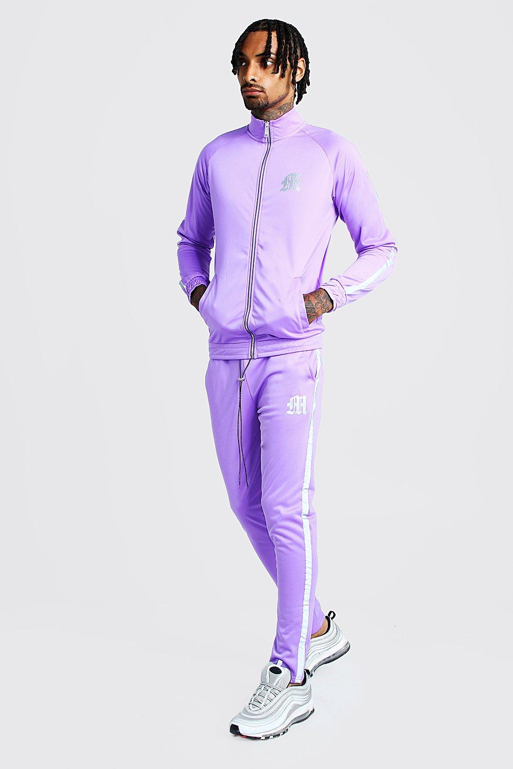 purple tracksuit