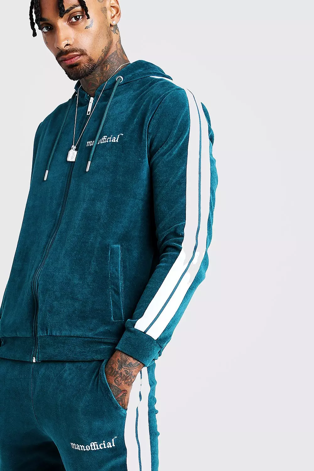 Full velour 2024 tracksuit men's