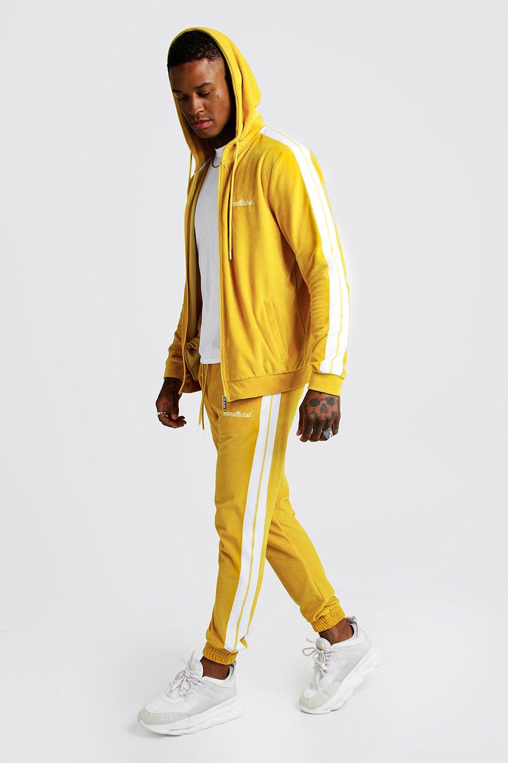 yellow tracksuit mens