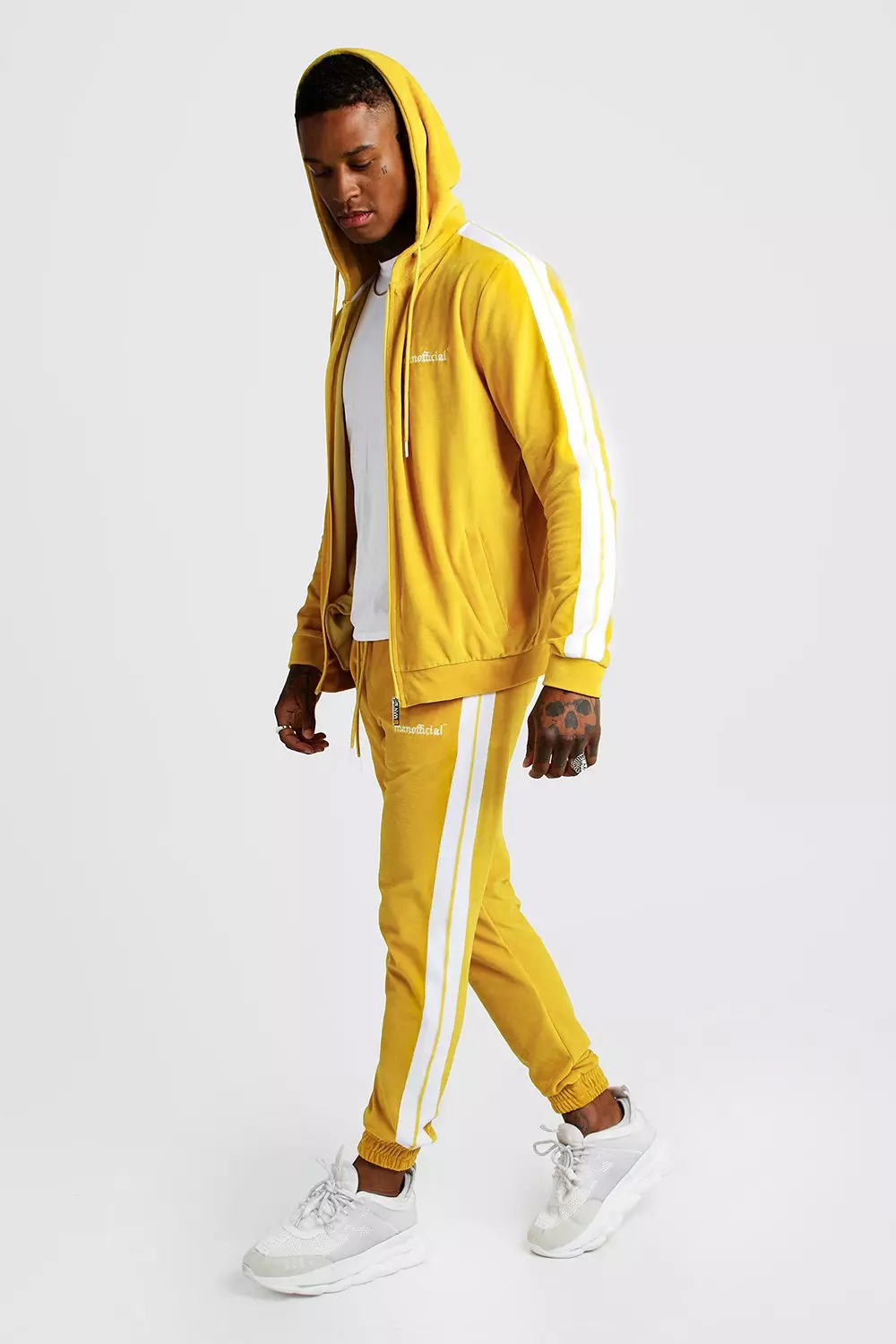 Yellow velour hot sale tracksuit