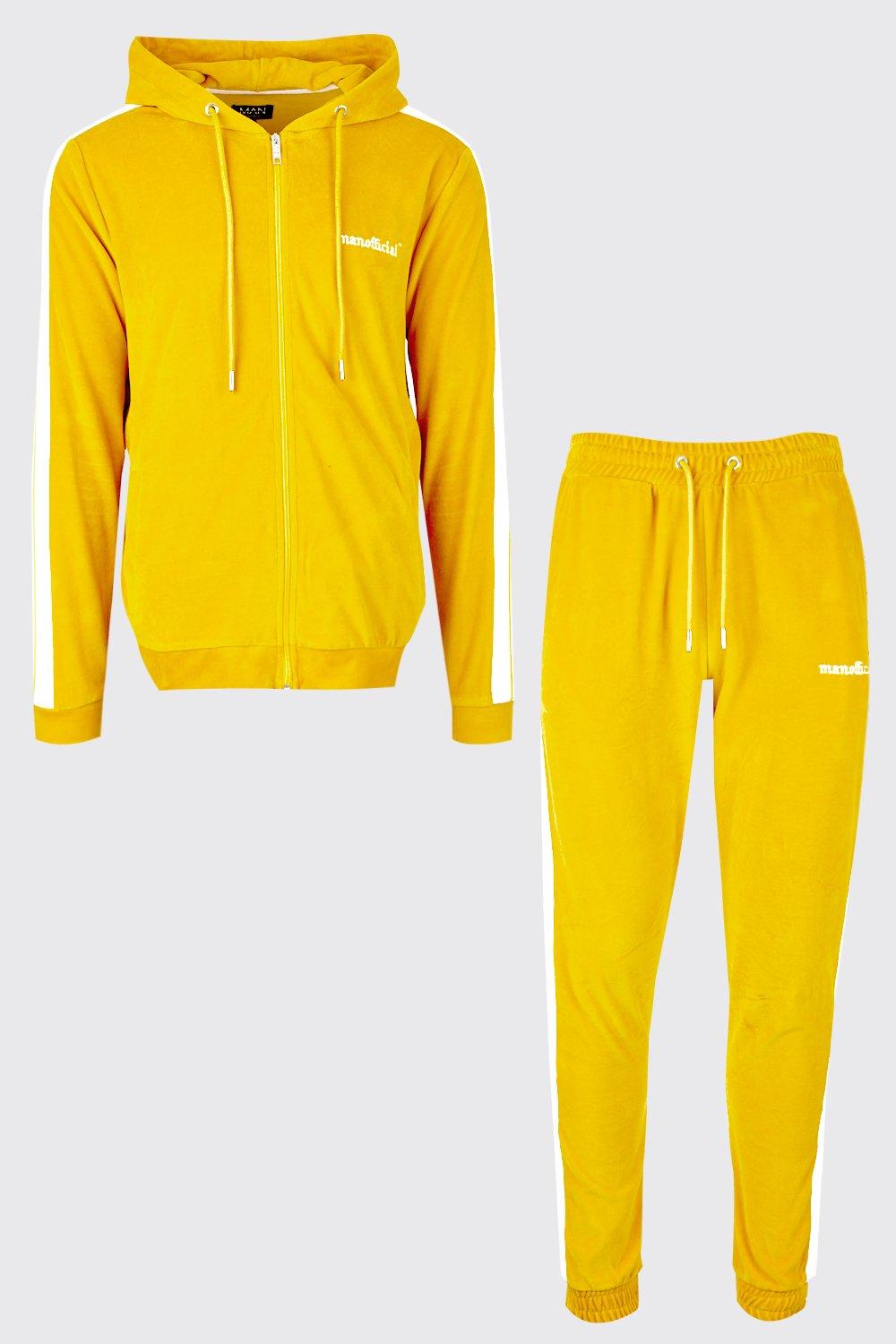 yellow tracksuit for men